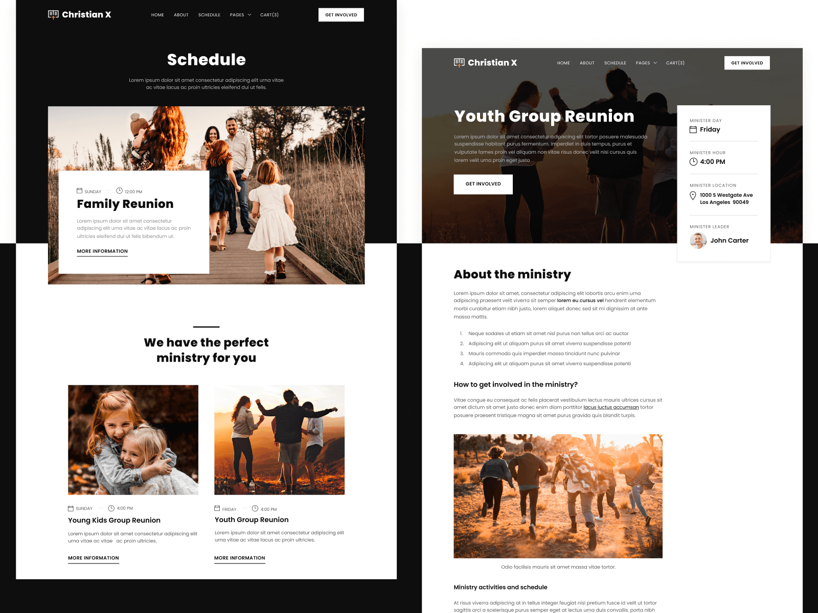 Plantilla de Iglesia Cristiana para Webflow
