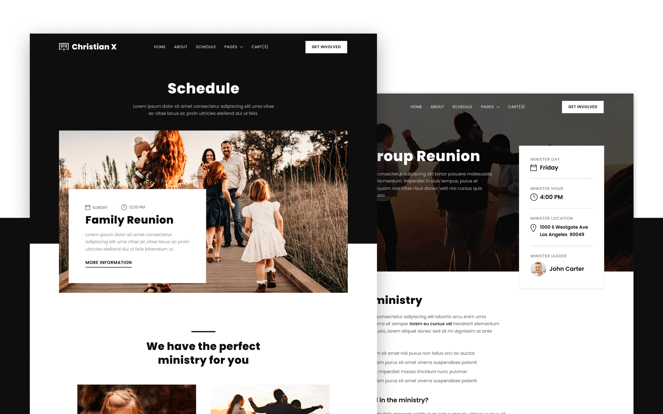 Christian X Template para Webflow