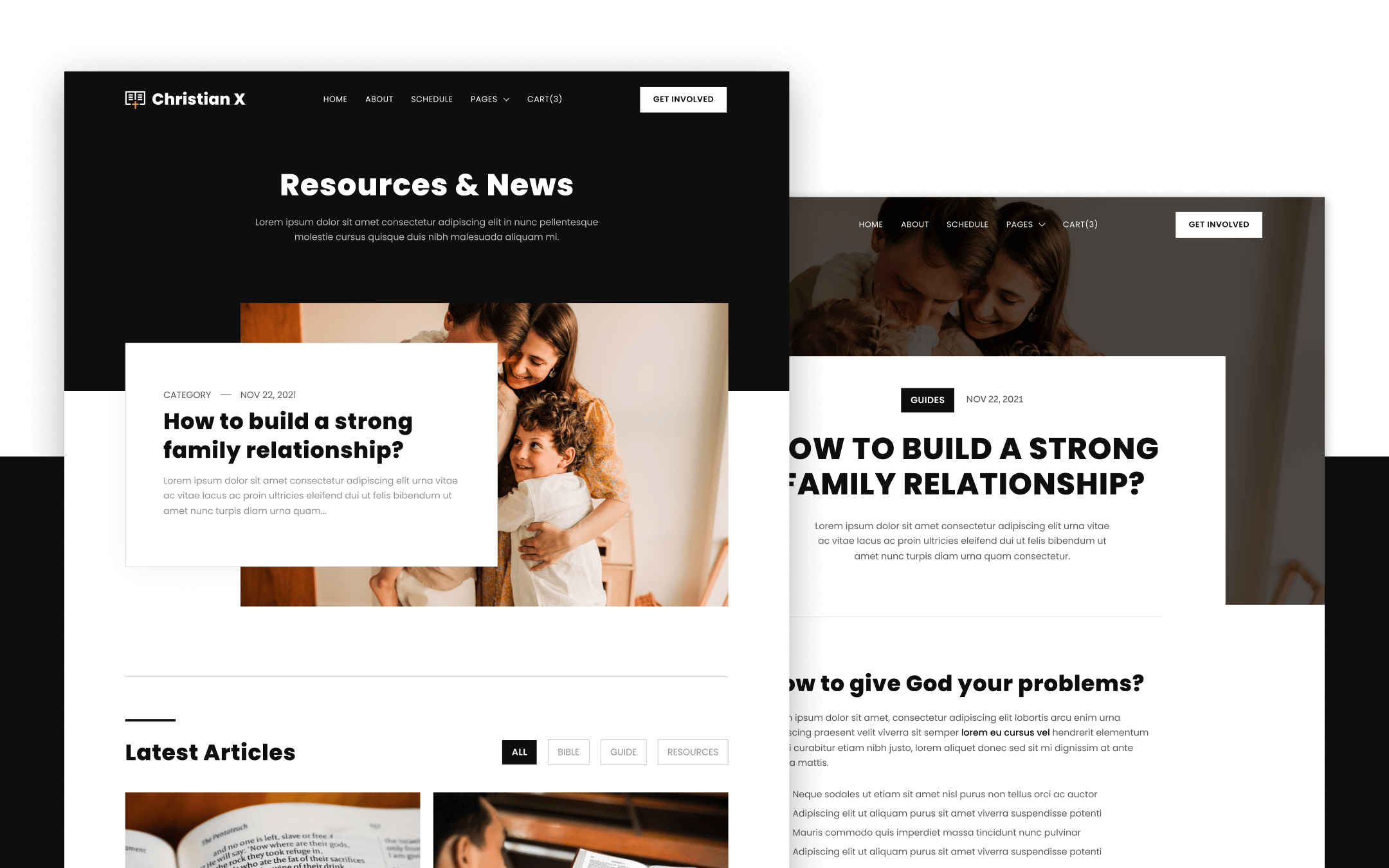Christian X Template para Webflow