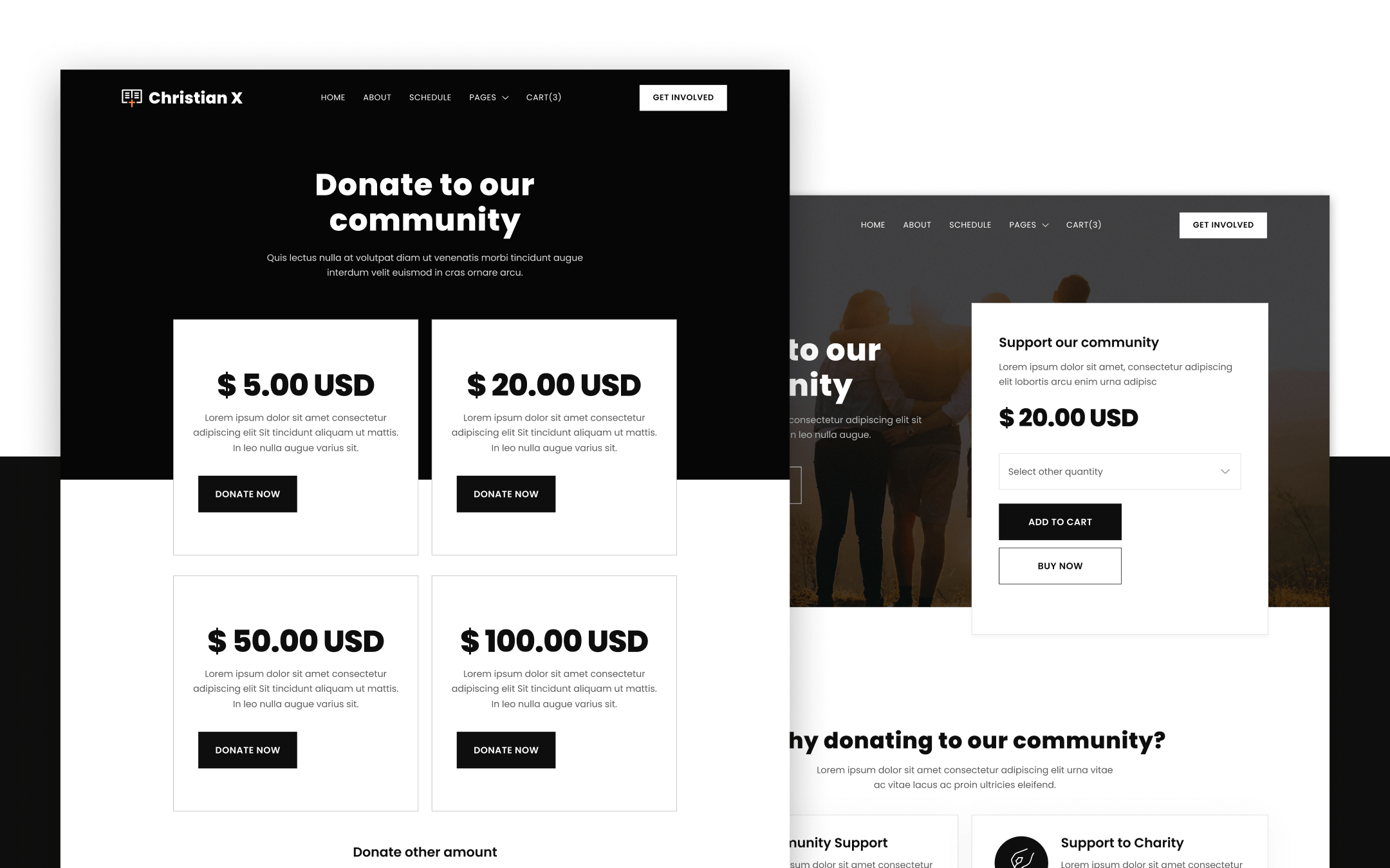 Christian X Template para Webflow