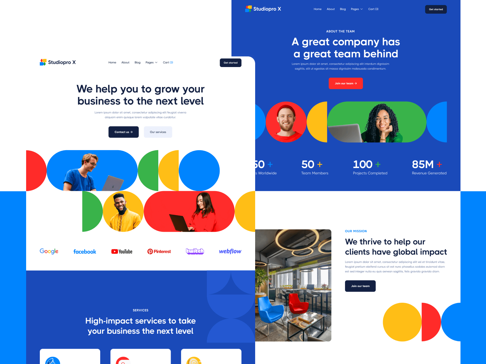 Plantilla de Inbound Marketing para Webflow