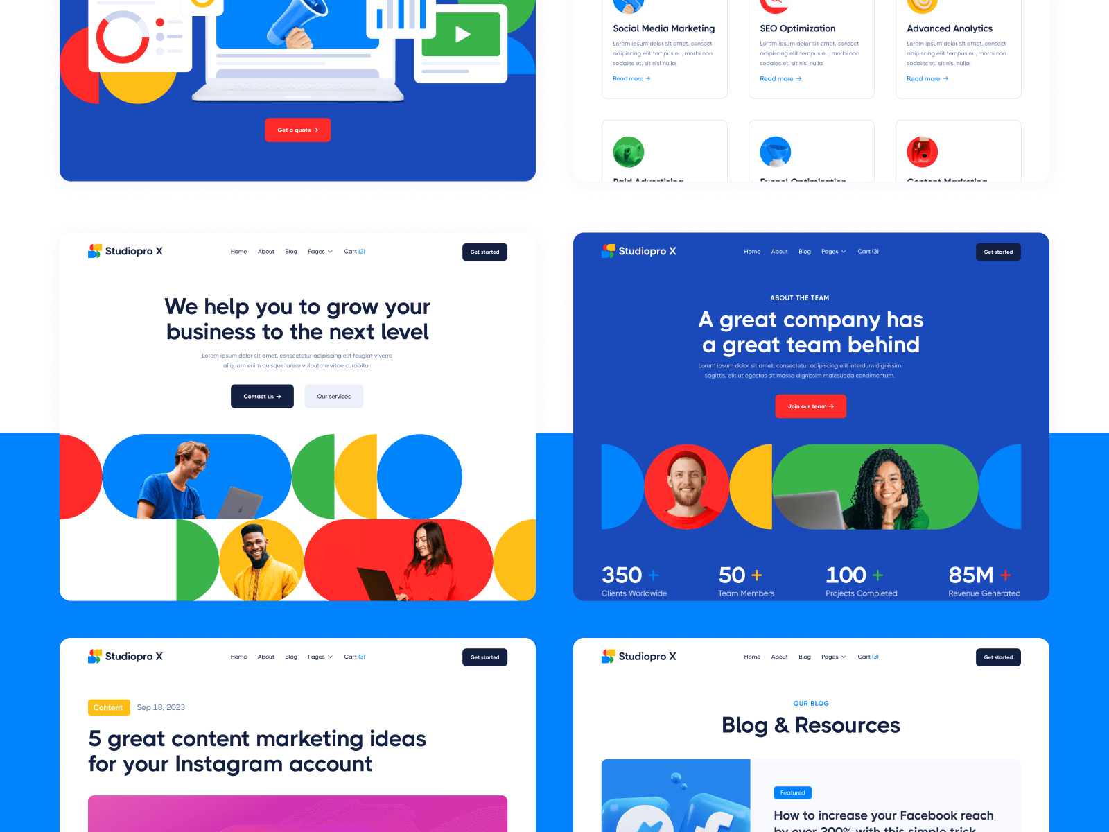 Plantilla para Webflow de Inbound Marketing