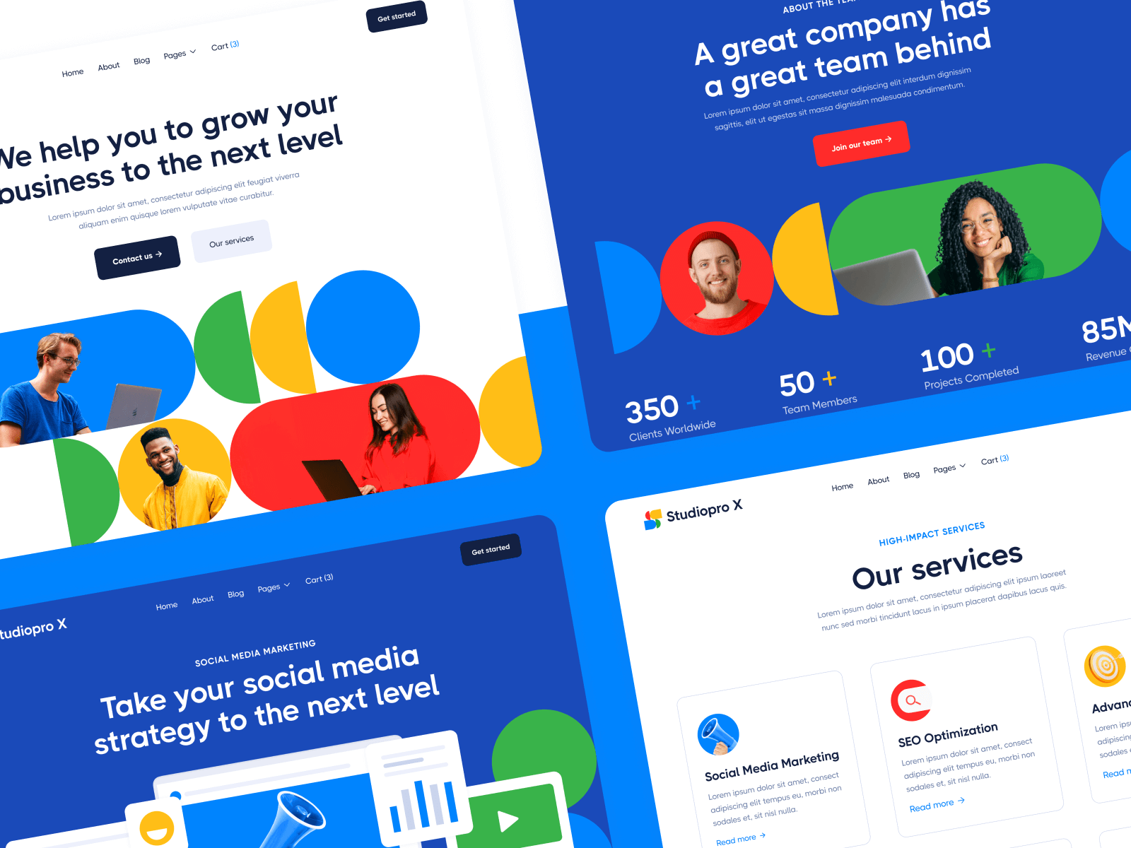 Plantilla de Agencia de Marketing para Webflow