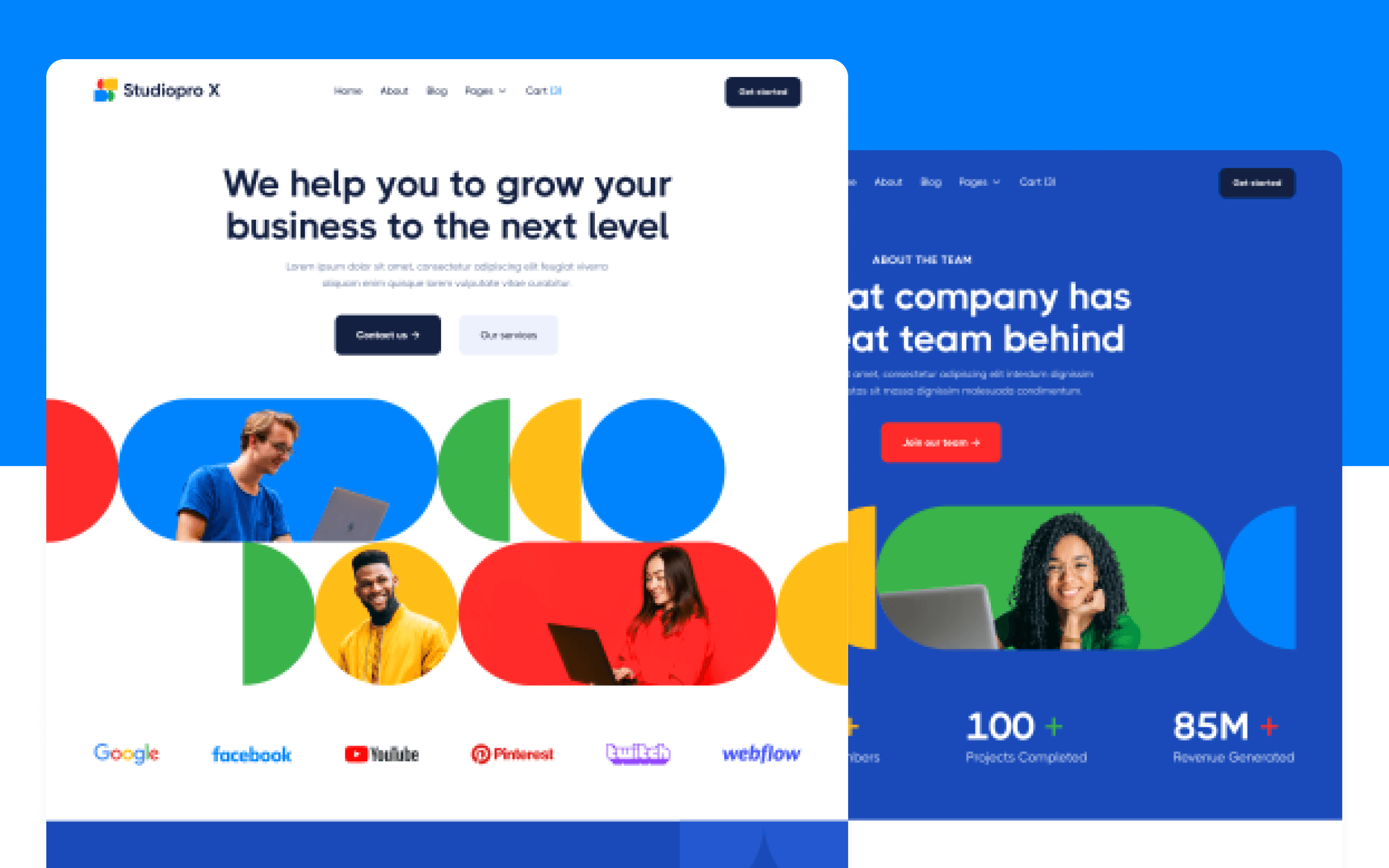Plantilla de Inbound Marketing para Webflow