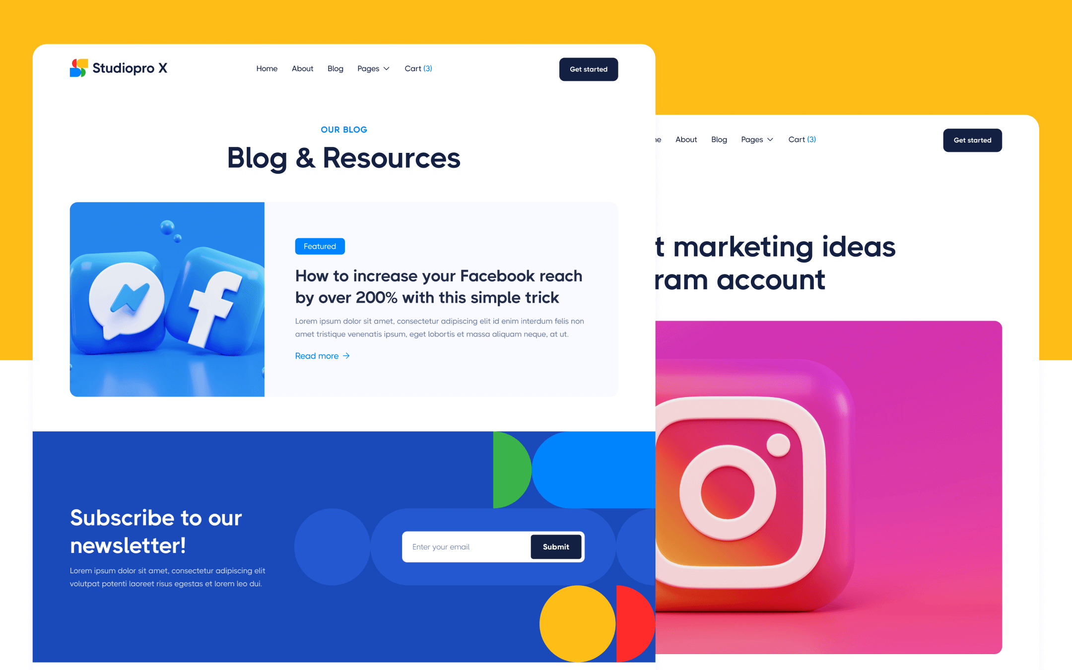 Studiopro X Template para Webflow