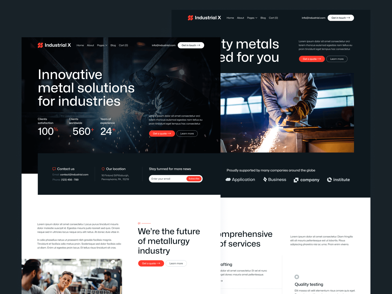 Template de Fábrica para Webflow