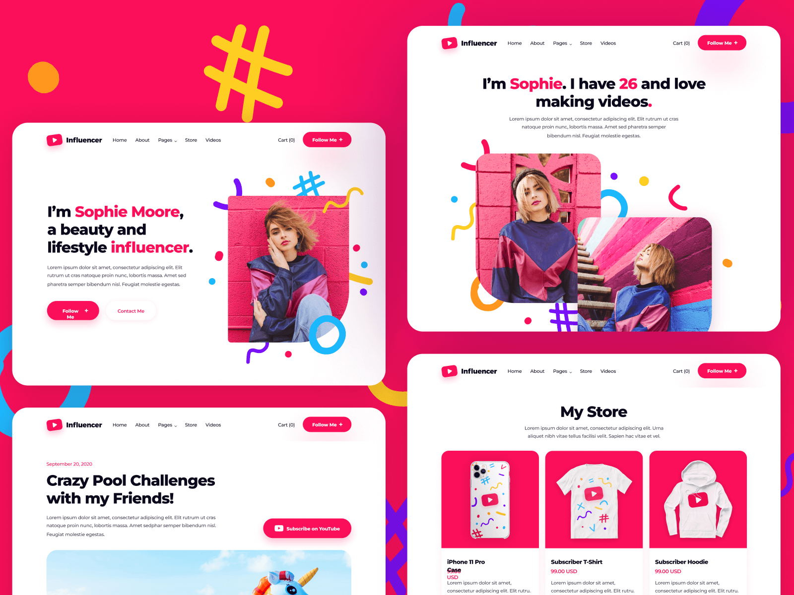 Template de Creador de Contenido para Webflow