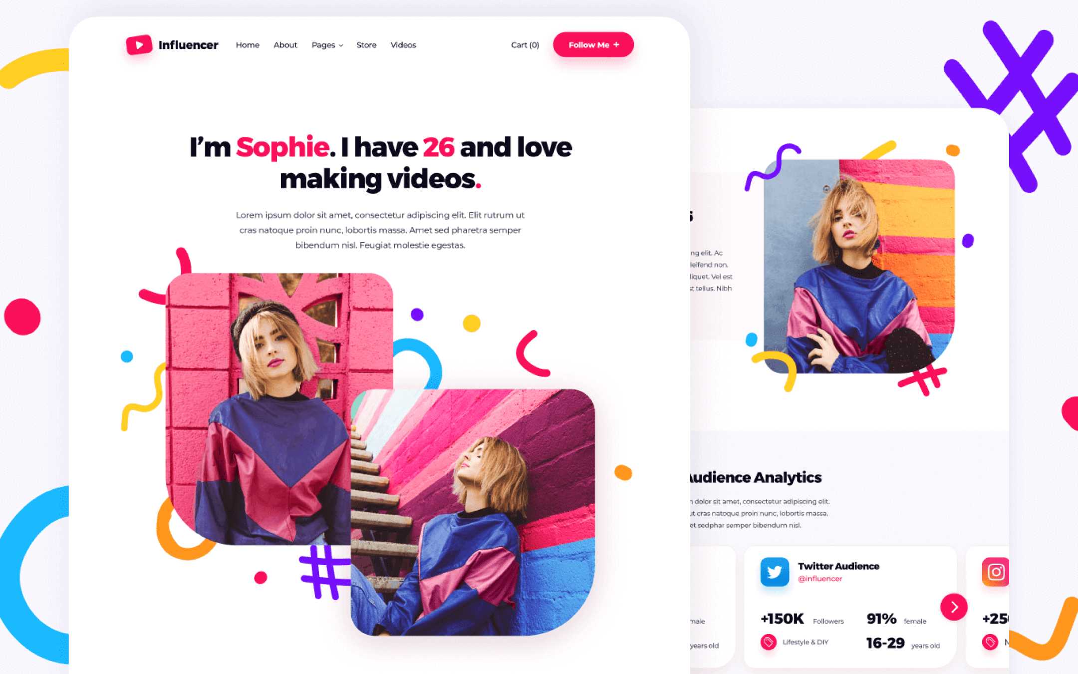 Influencer Template para Webflow