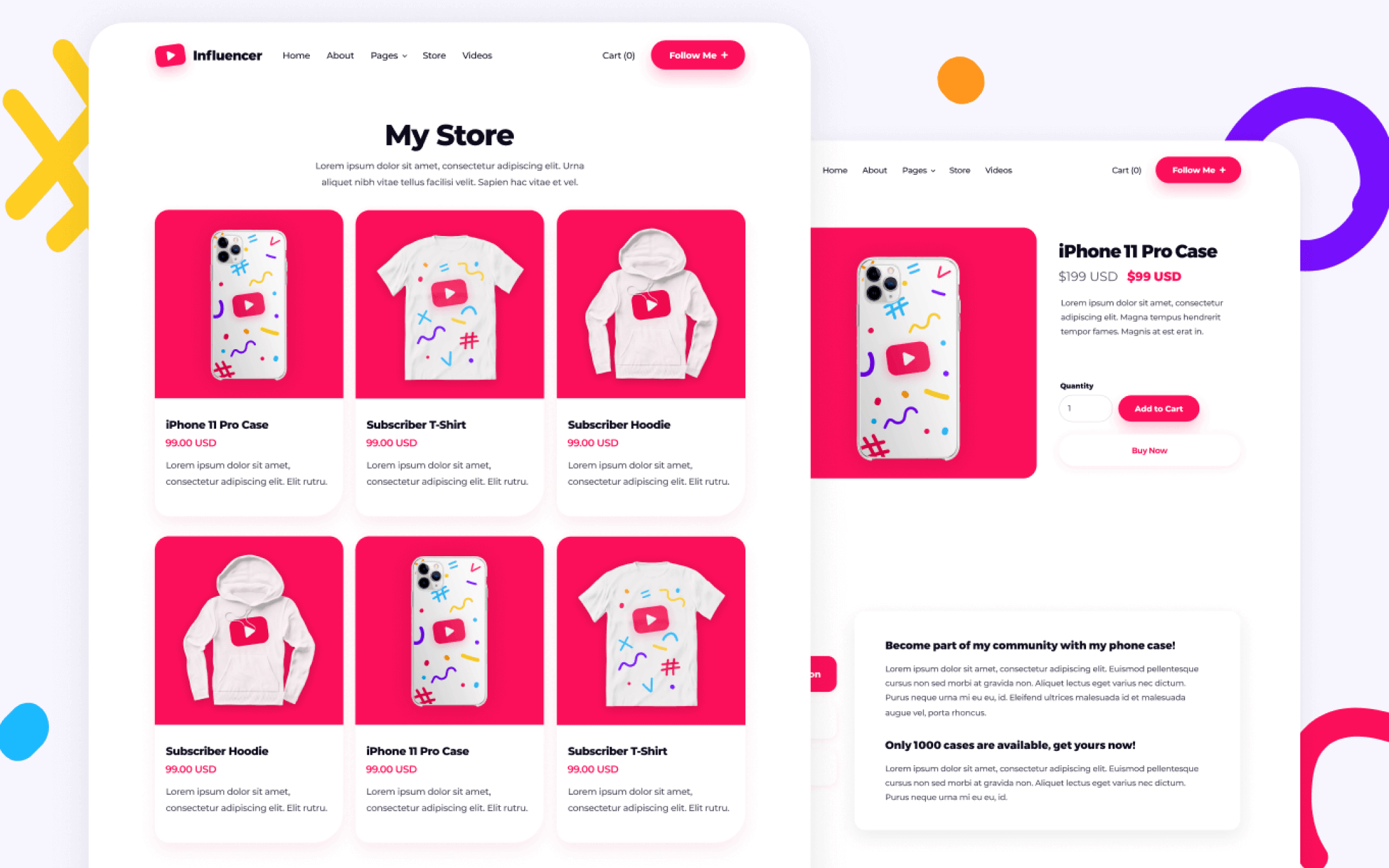 Influencer Template para Webflow
