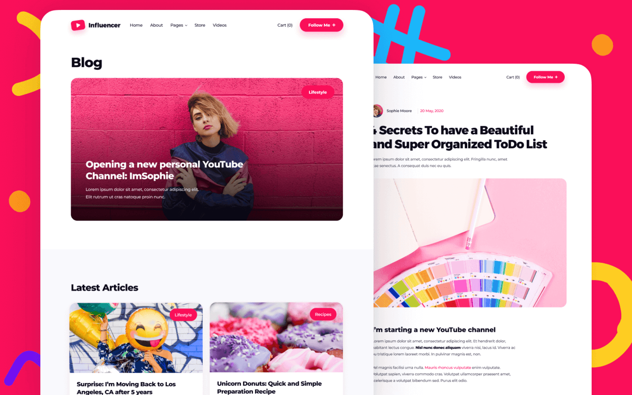 Influencer Template para Webflow