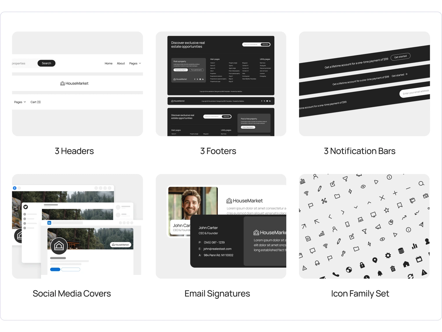 HouseMarket - Real Estate Webflow Template Benefits