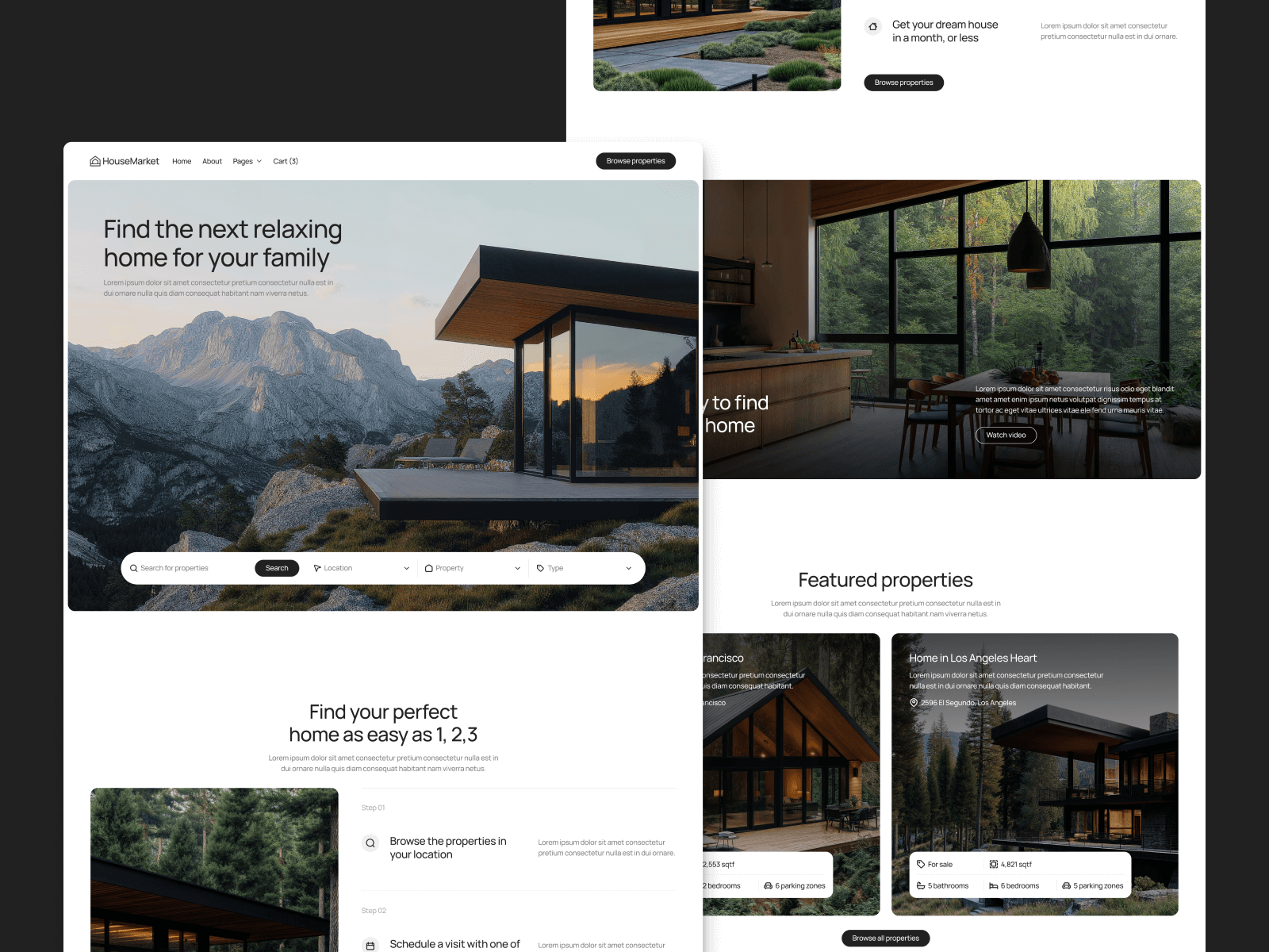 Template de Bienes Raíces para Webflow
