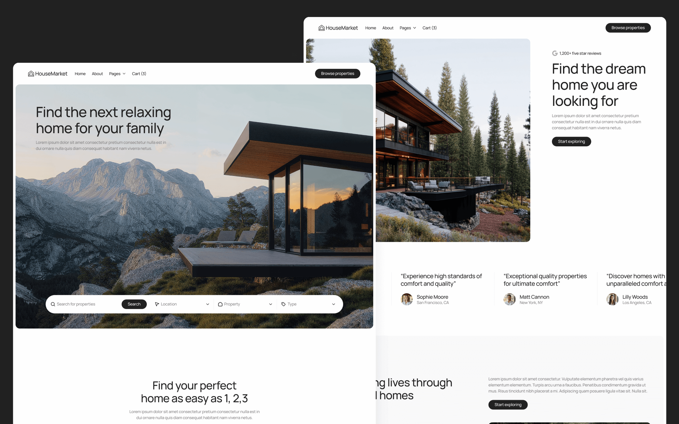 HouseMarket Template para Webflow