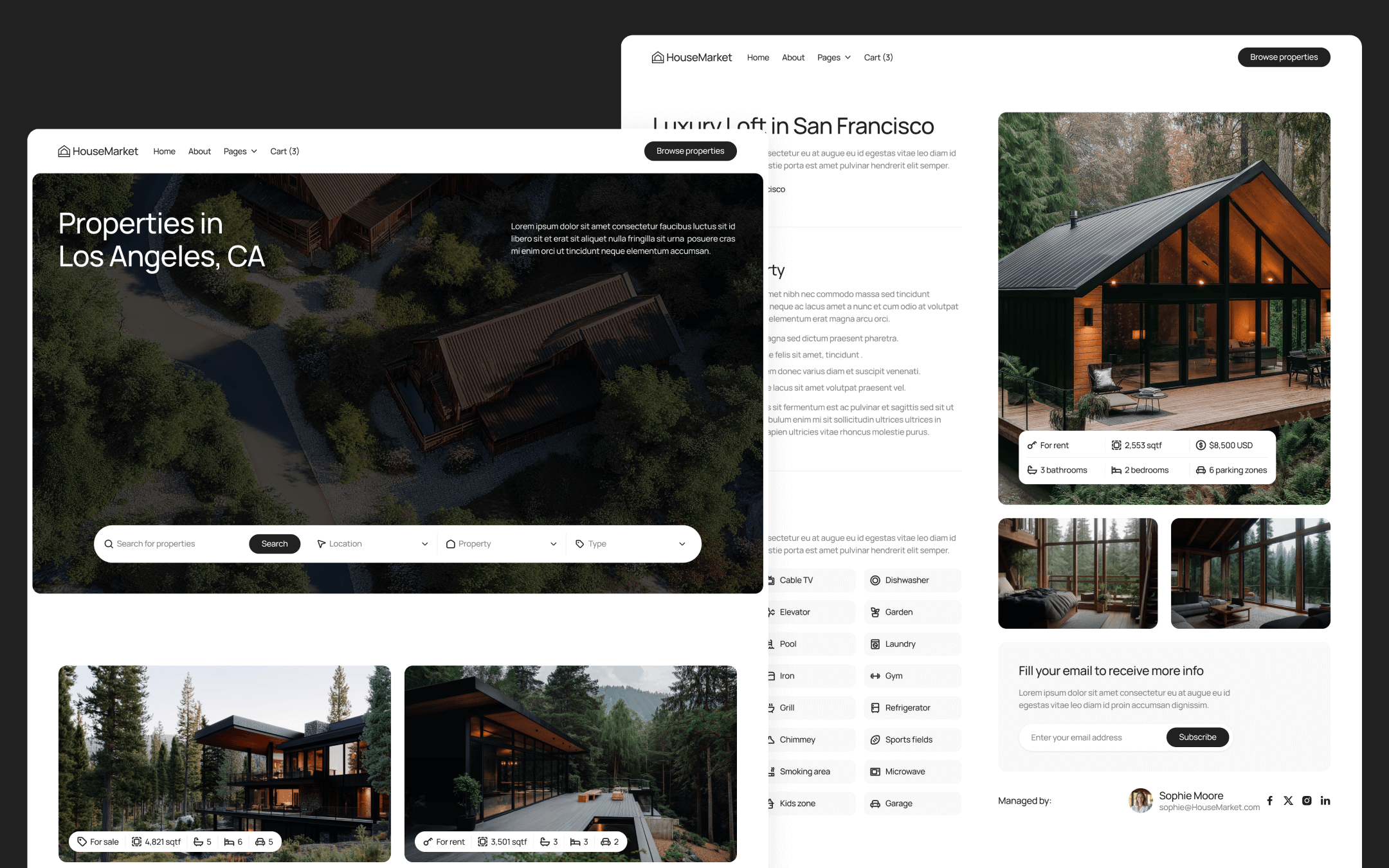HouseMarket Template para Webflow