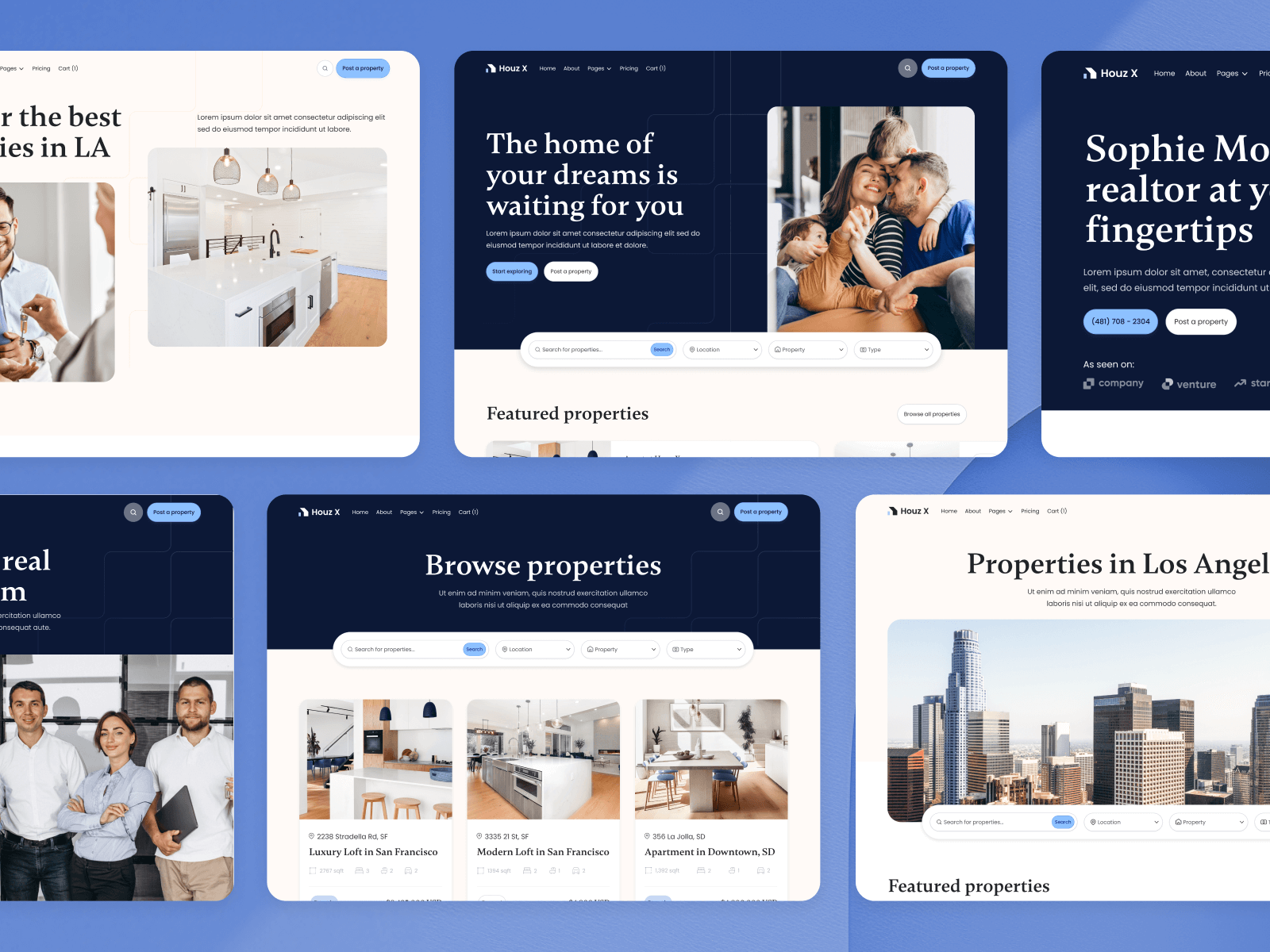 Plantilla para Webflow de Inmuebles