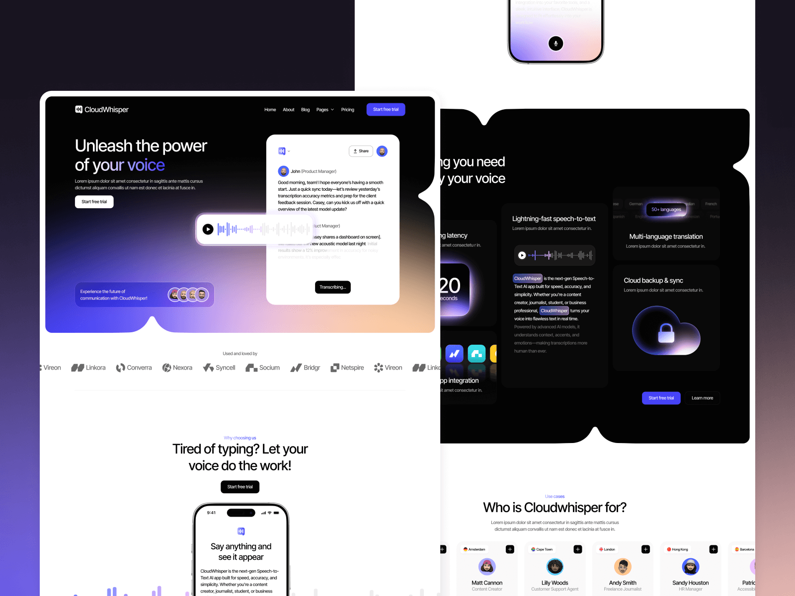 Plantilla de Inteligencia Artificial Generativa para Webflow
