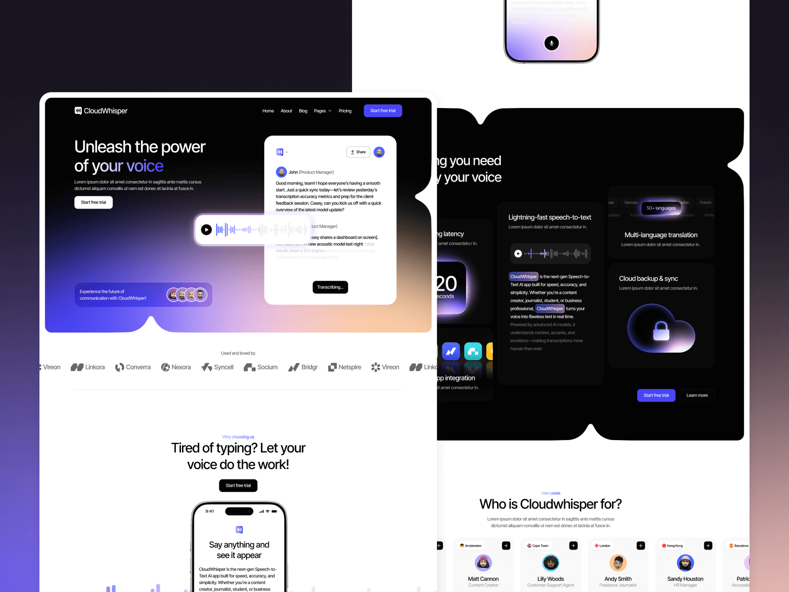 Template de IA Web para Webflow