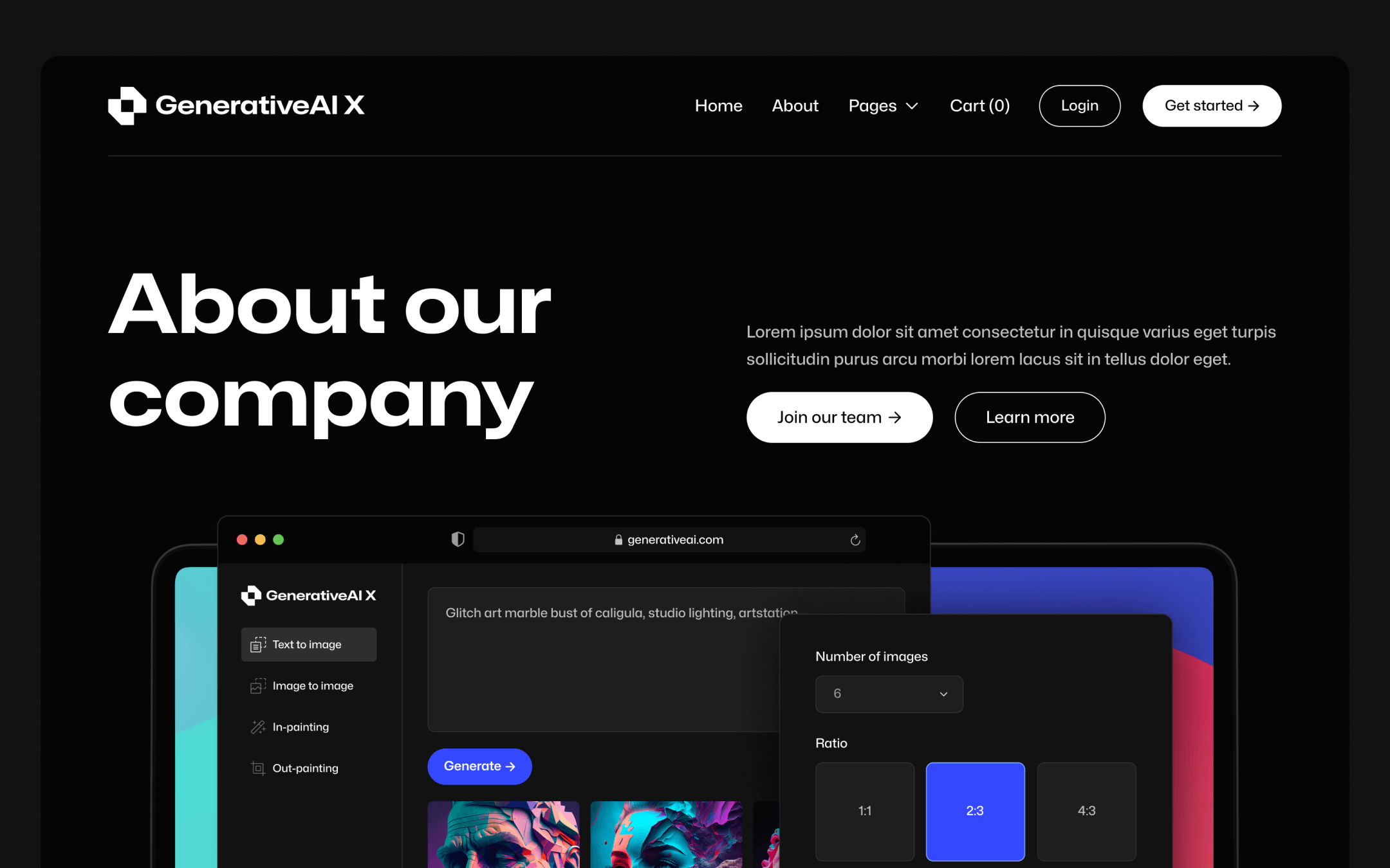 GenerativeAI Template para Webflow