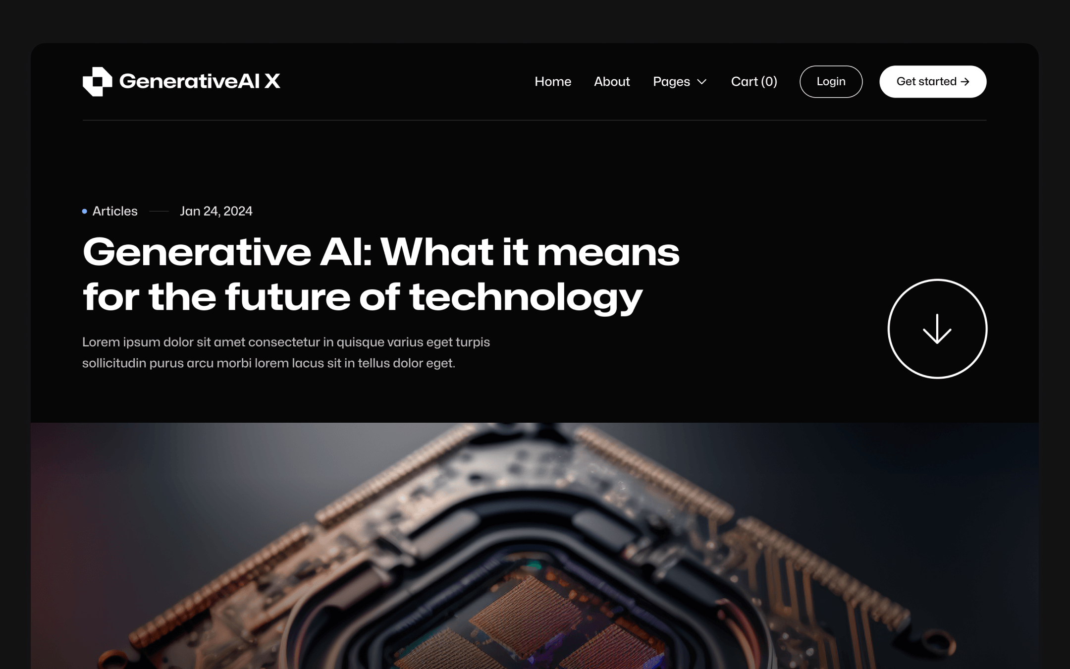 GenerativeAI Template para Webflow