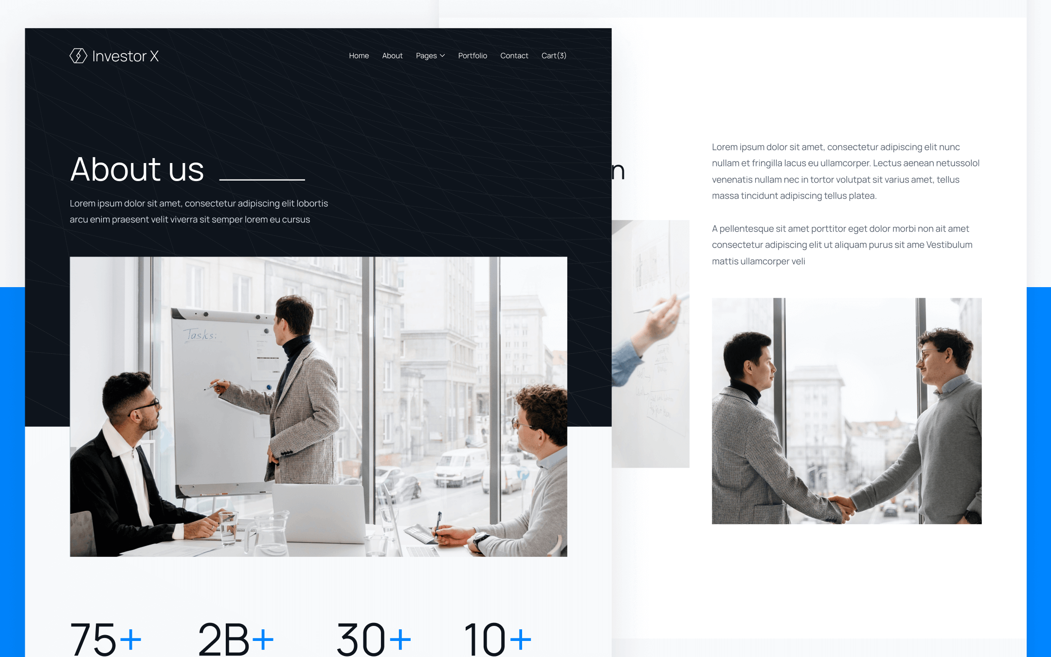Investor X Template para Webflow