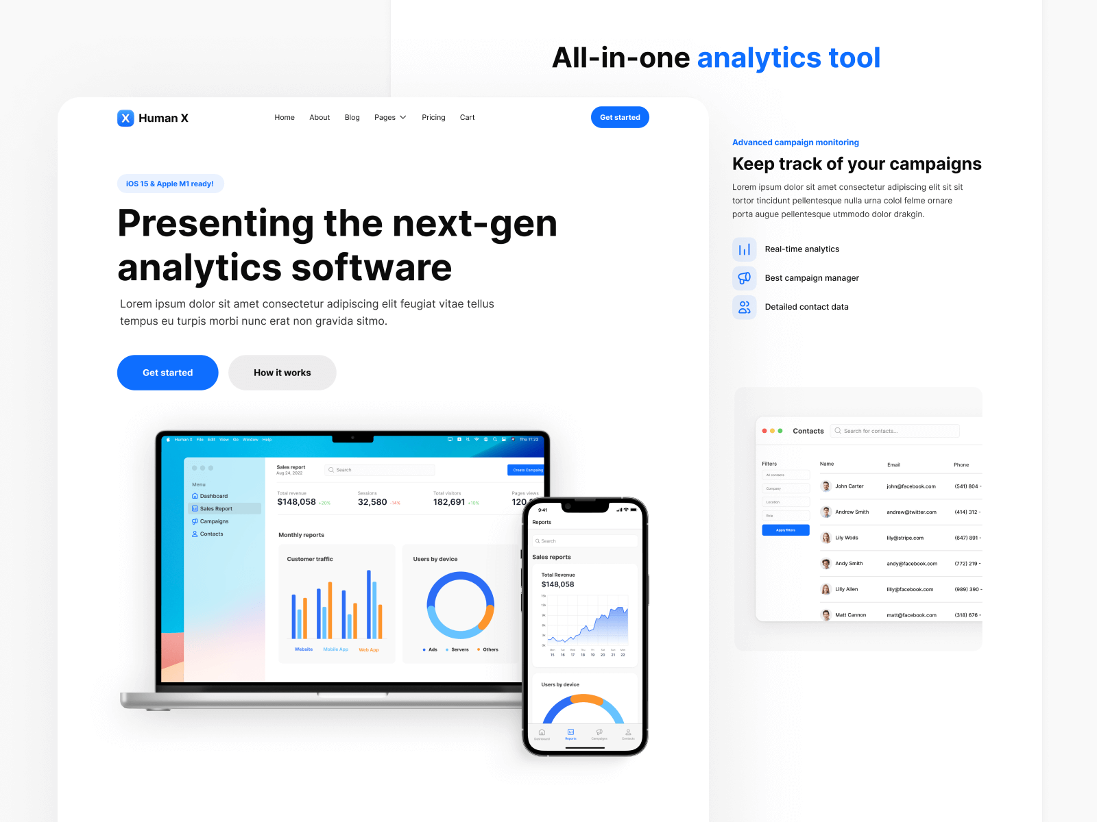 Plantilla de iOS para Webflow