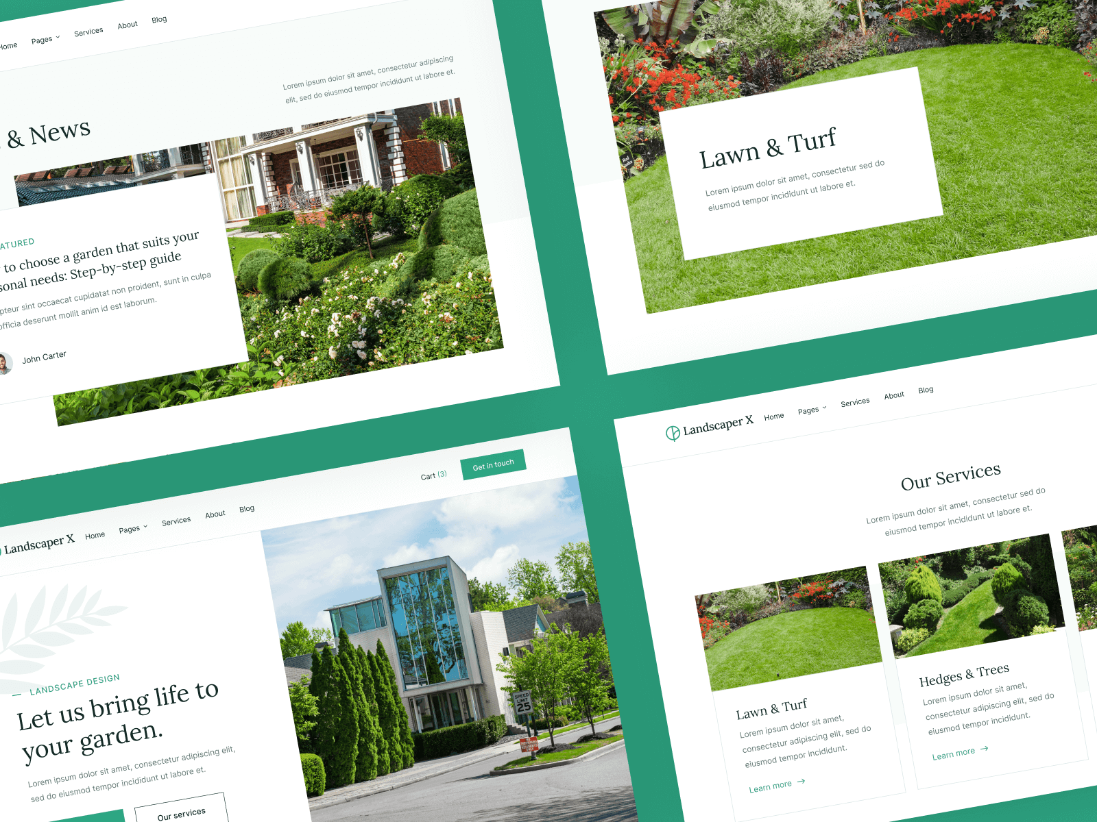 Plantilla para Webflow de Jardinero