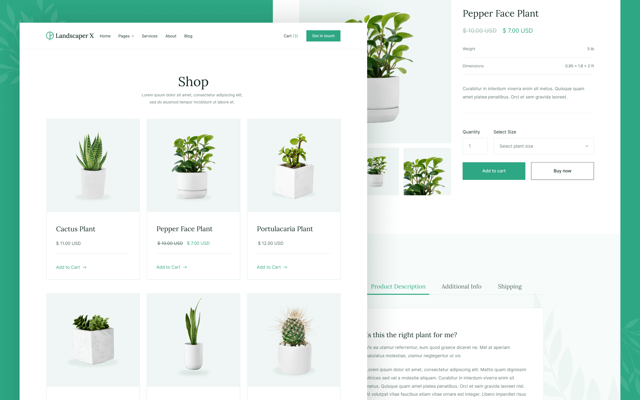Landscaper X Template para Webflow