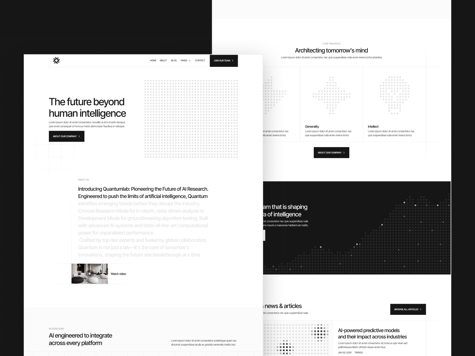 Template de Inteligencia Artificial para Webflow