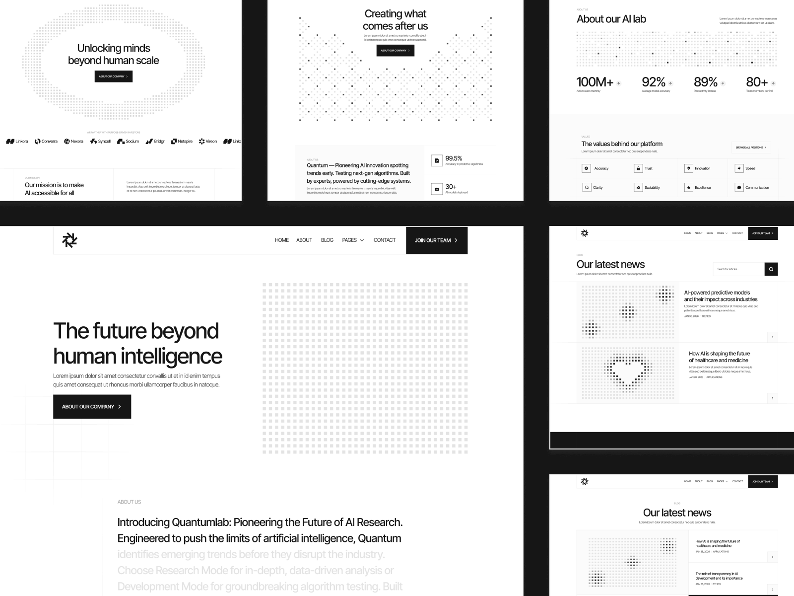 Plantilla para Webflow de Laboratorio para IA