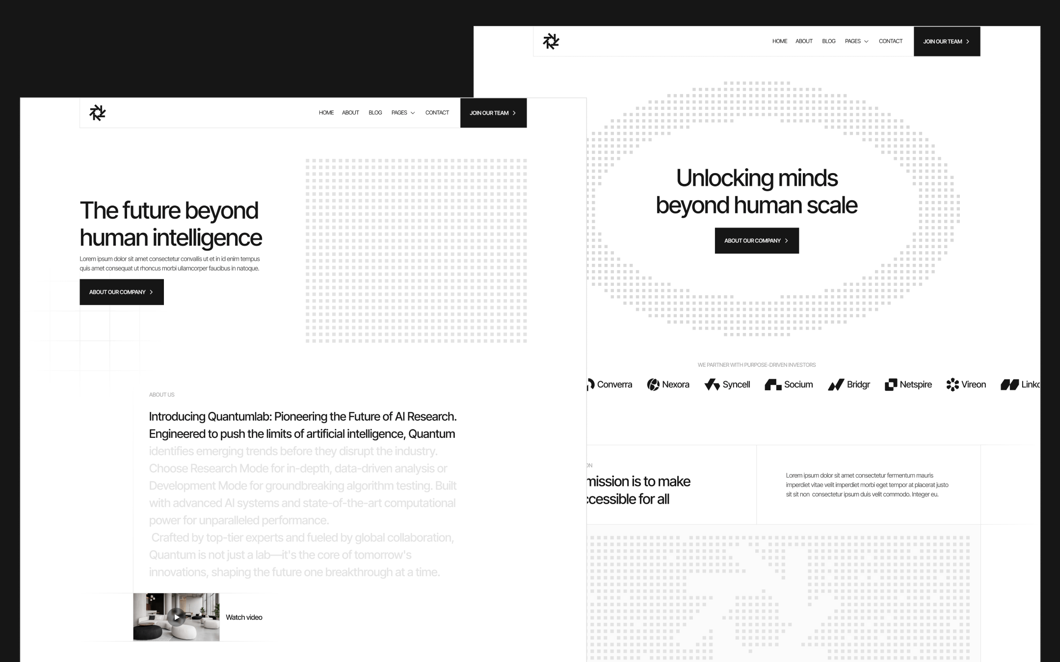 QuantumLab Template para Webflow