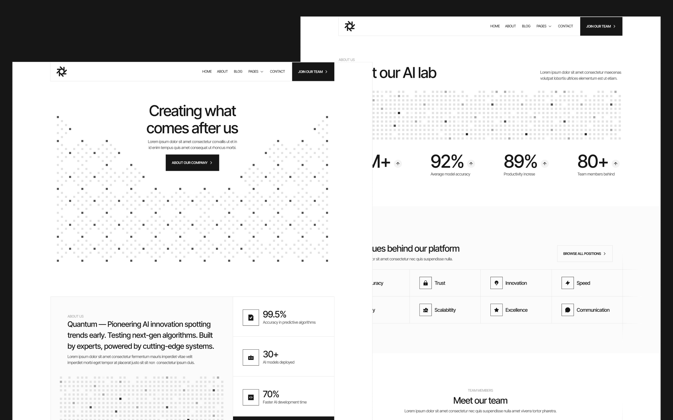 QuantumLab Template para Webflow