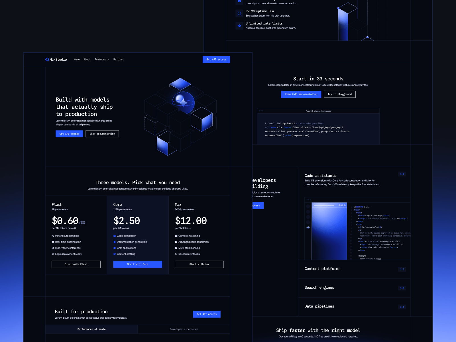 Plantilla de Laboratorio de Investigación IA para Webflow