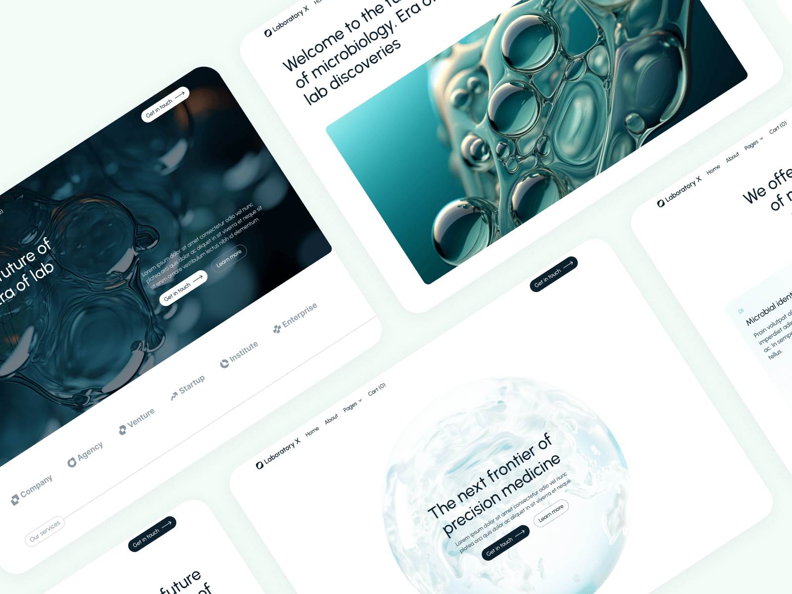 Plantilla para Webflow de Laboratorio