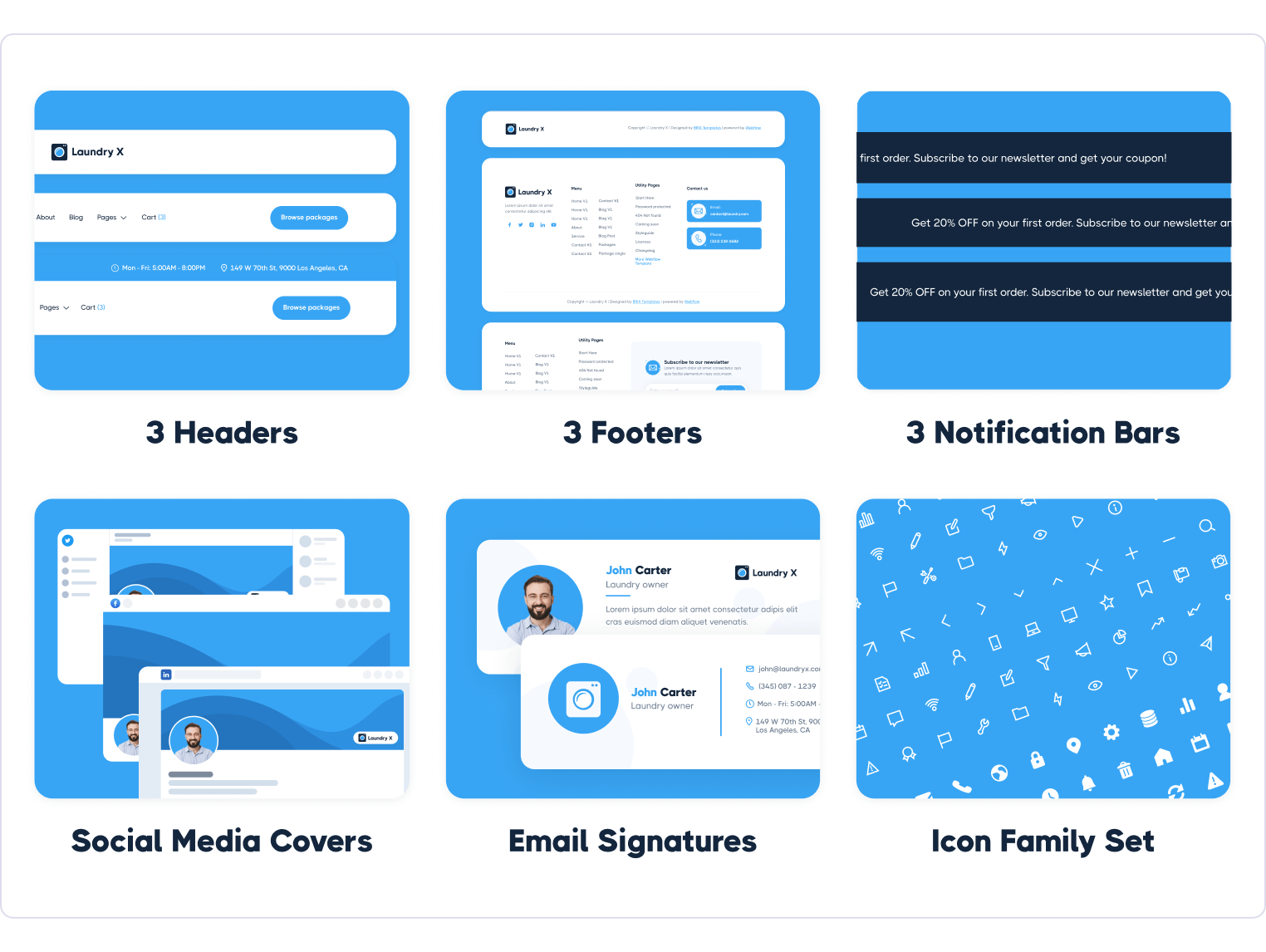 Laundry X - Laundry Webflow Template Benefits