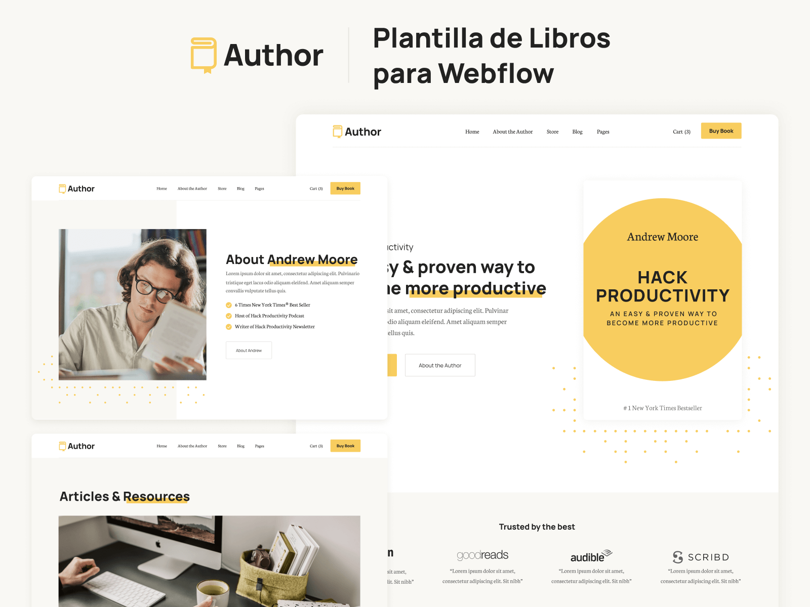 Plantilla de Libros para Webflow