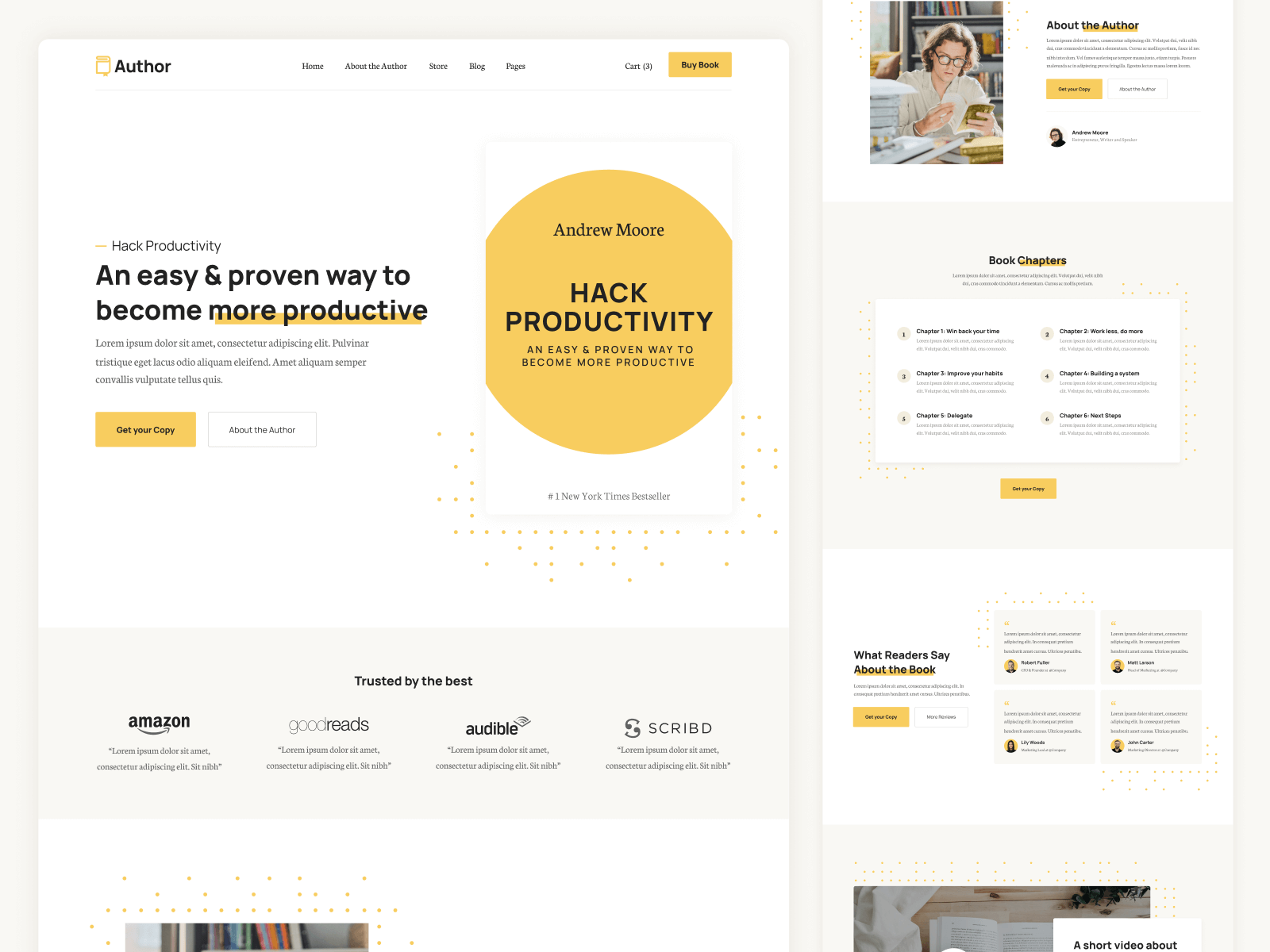 Plantilla para Webflow de Libros