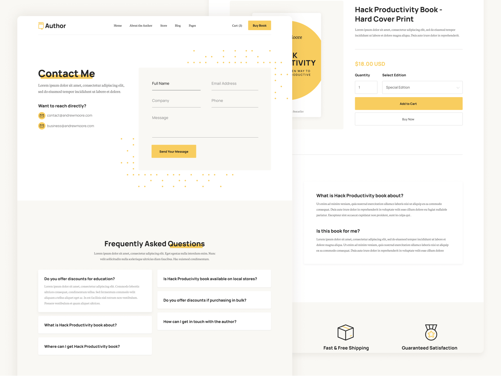 Plantilla de Autor para Sitio Web en Webflow