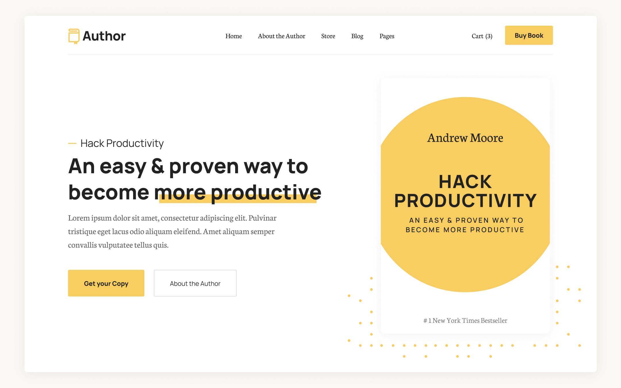 Plantilla de Libro para Webflow