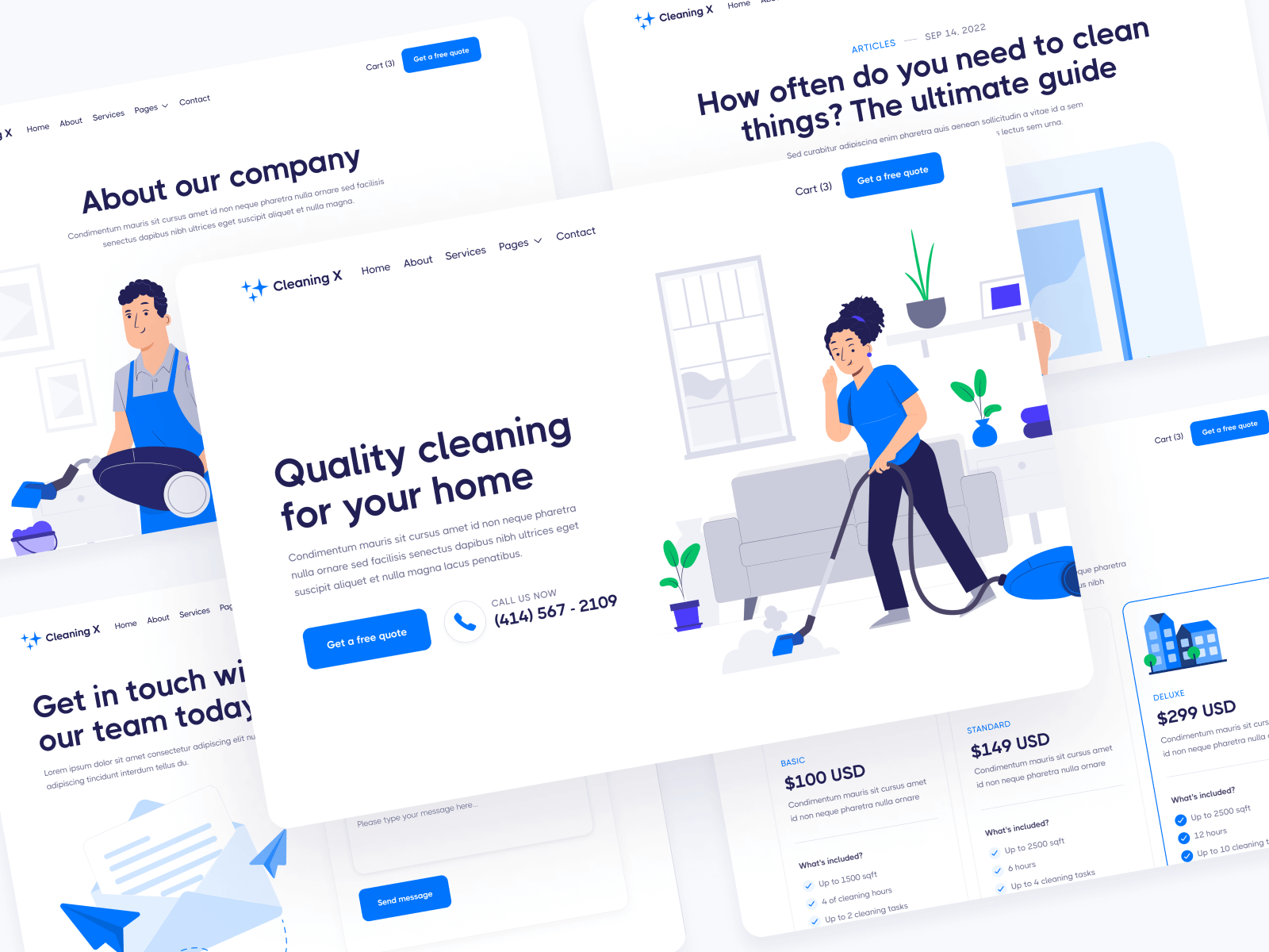 Plantilla de Mantenimiento para Webflow