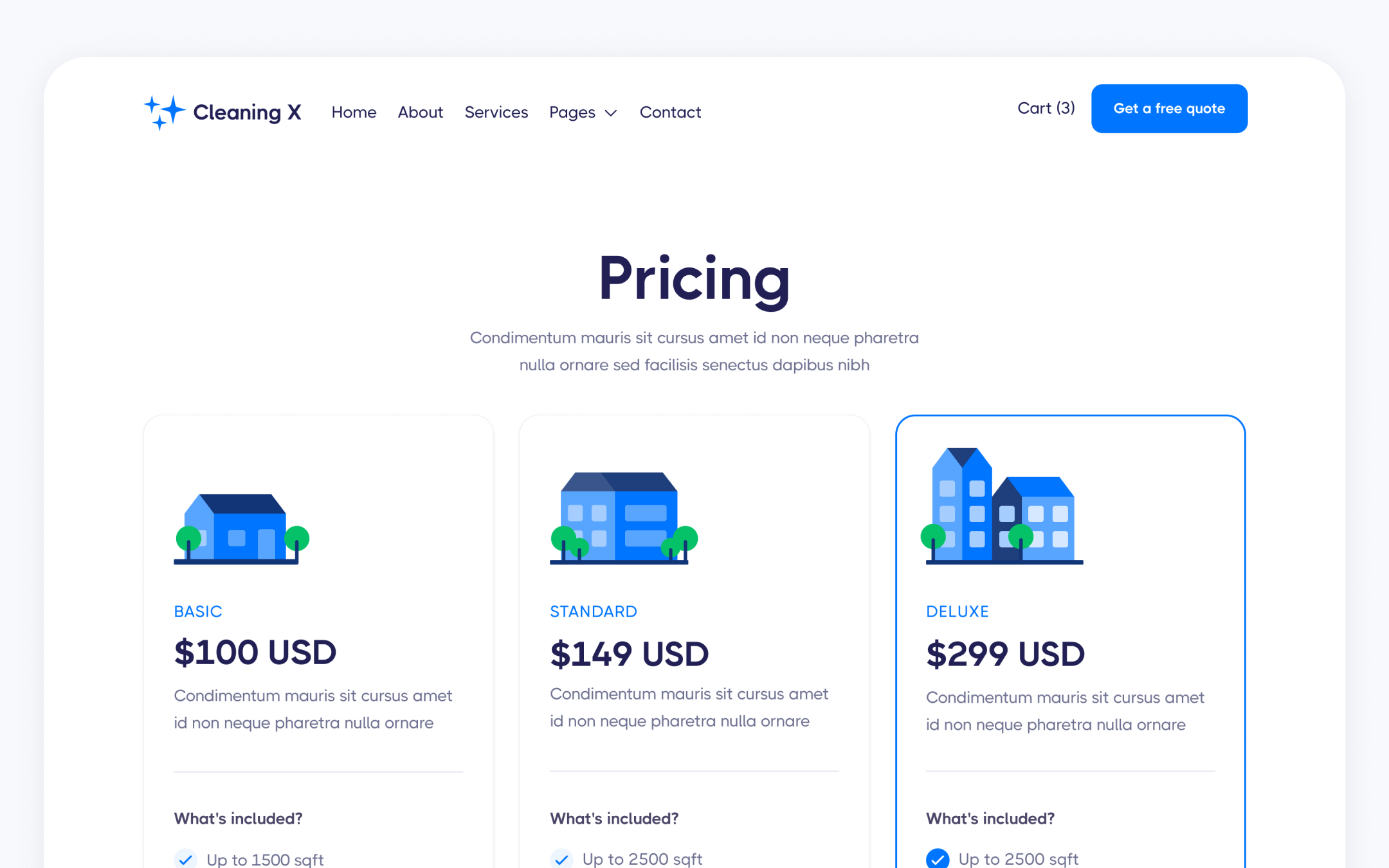 Cleaning X Template para Webflow