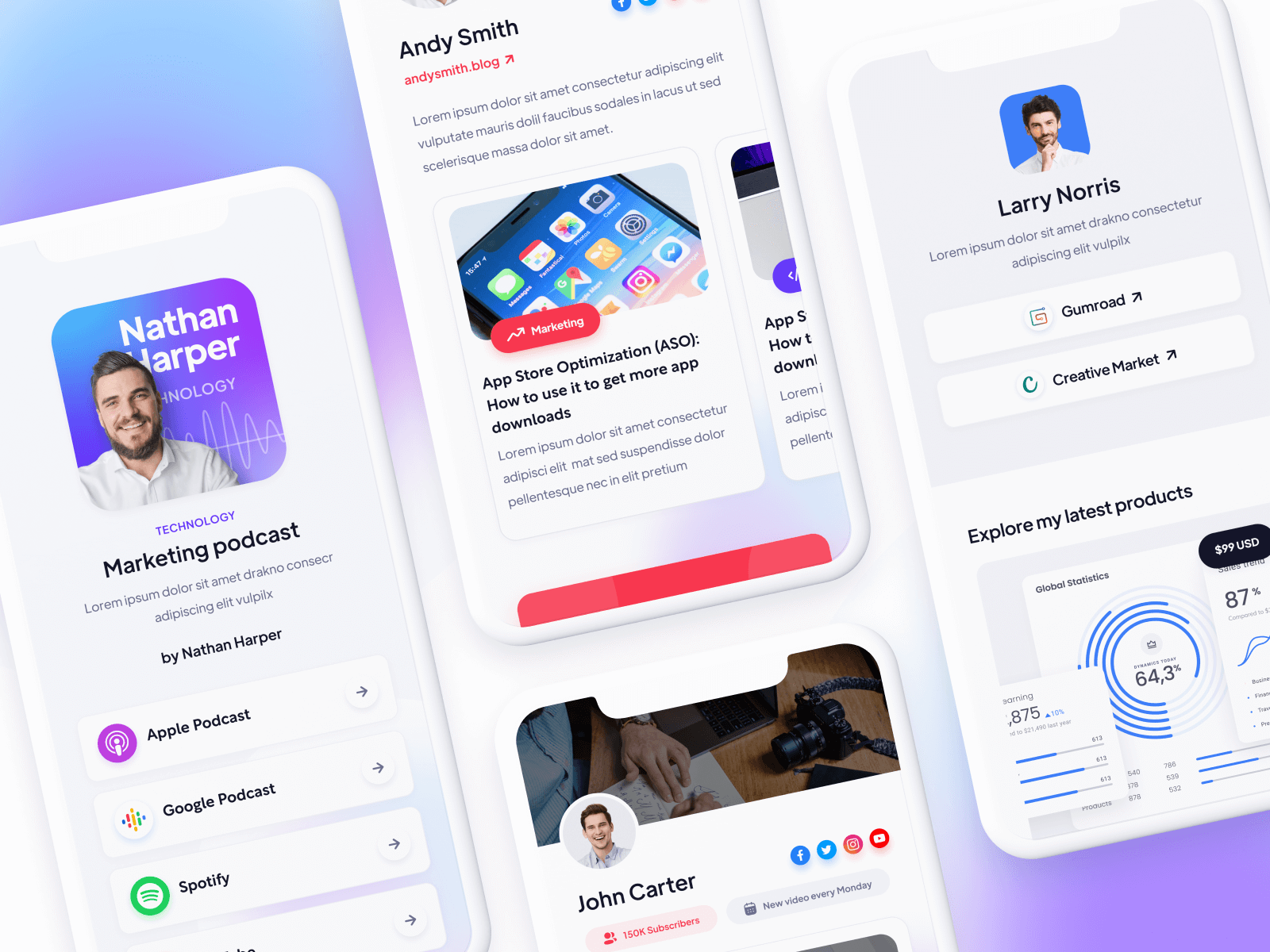 Plantilla de Link de Instagram para Webflow