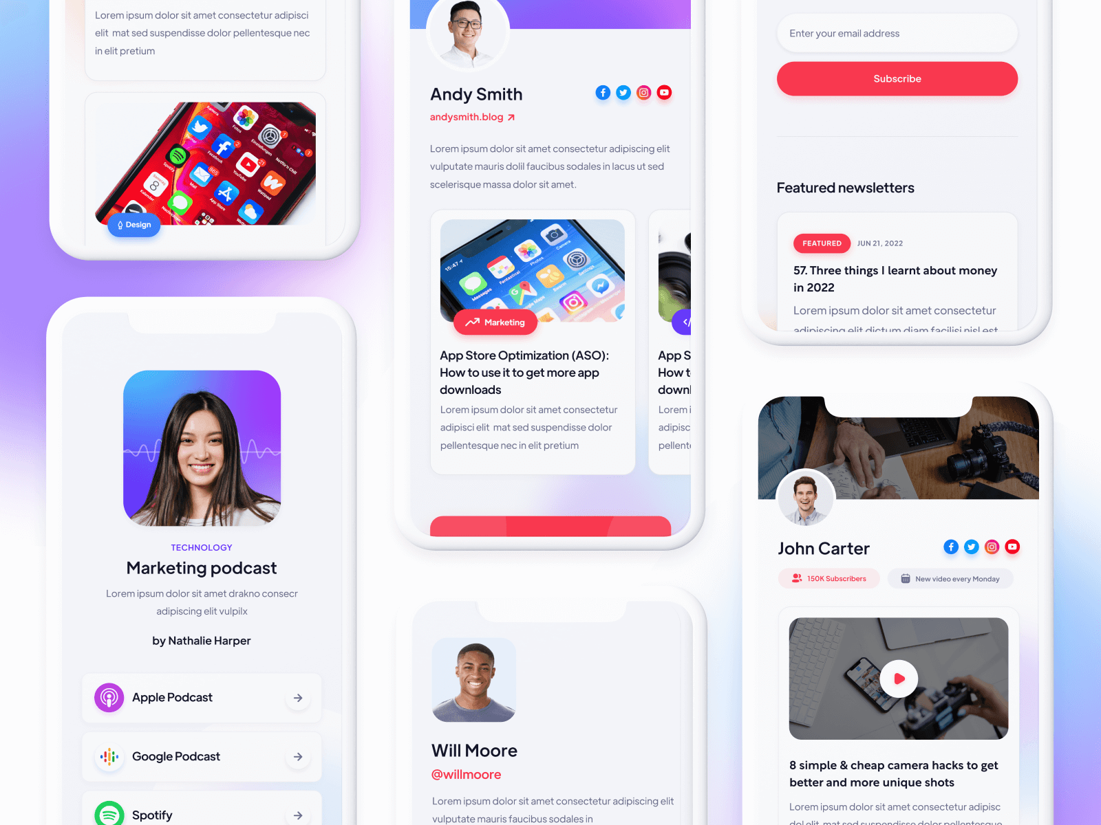 Plantilla para Webflow de Link de Instagram