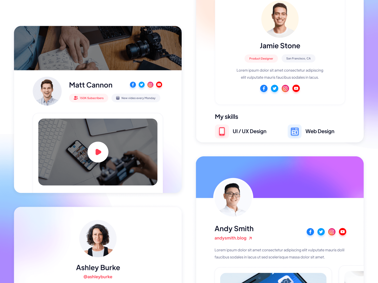 Plantilla de Link en Bio para Webflow
