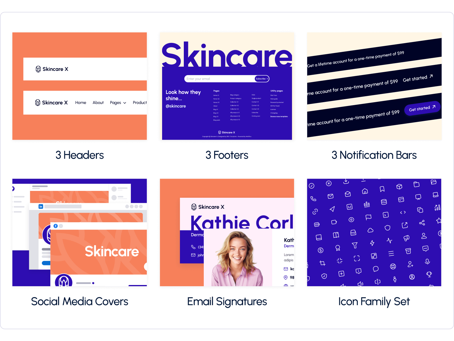 Skincare X - Skincare Ecommerce Webflow Template Benefits