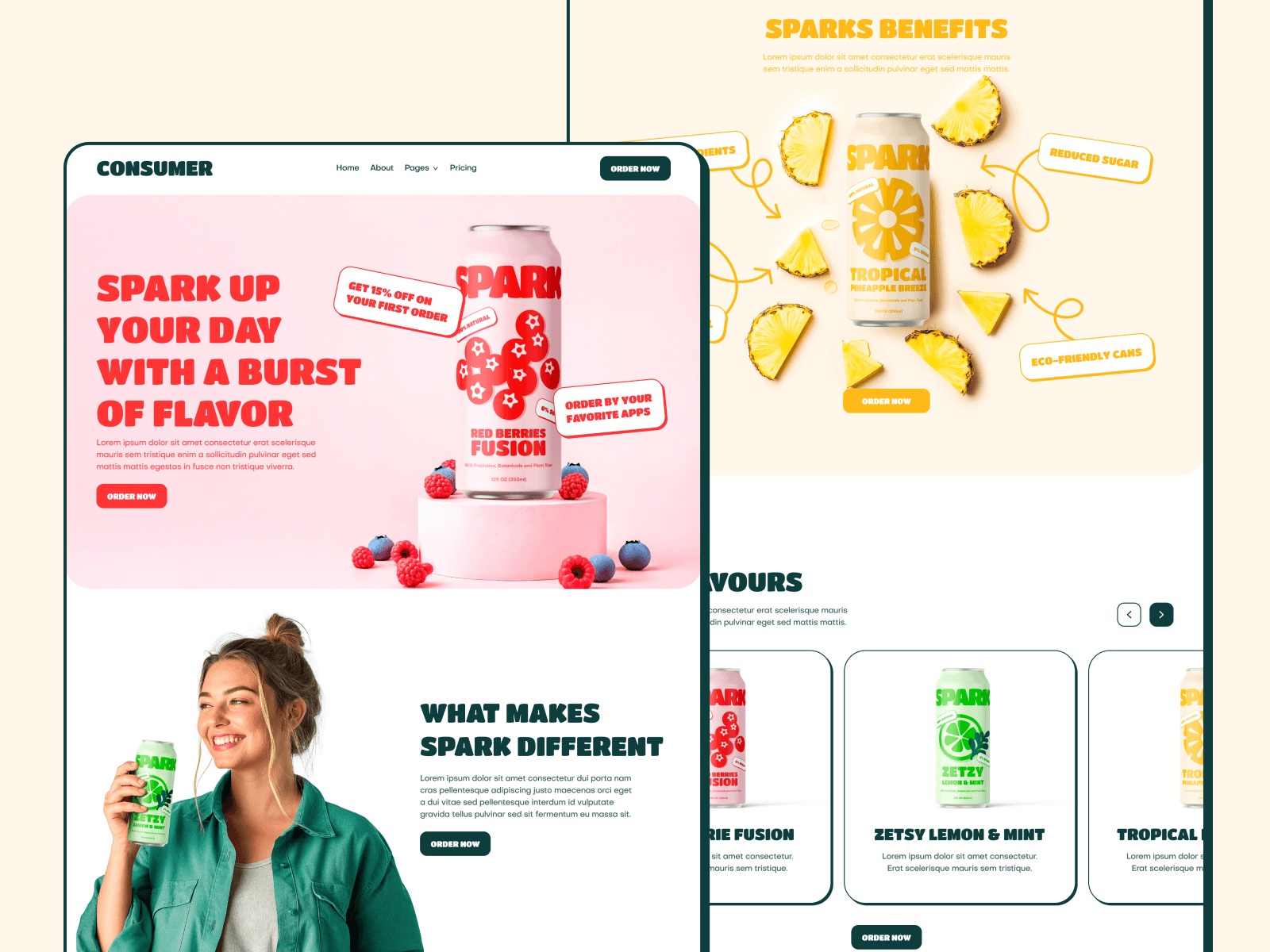 Template de Ecommerce de Consumo para Webflow