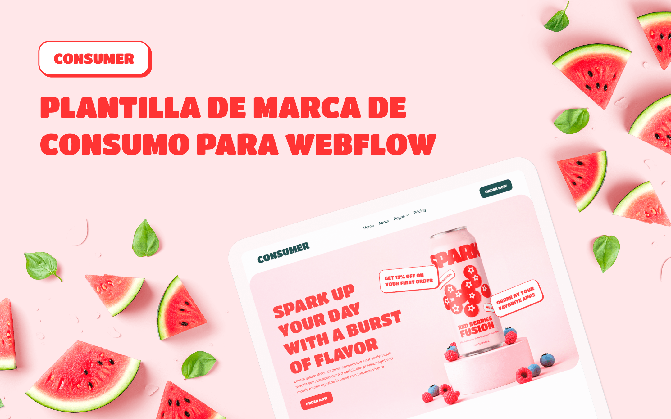 Plantilla de Marca de Consumo para Webflow
