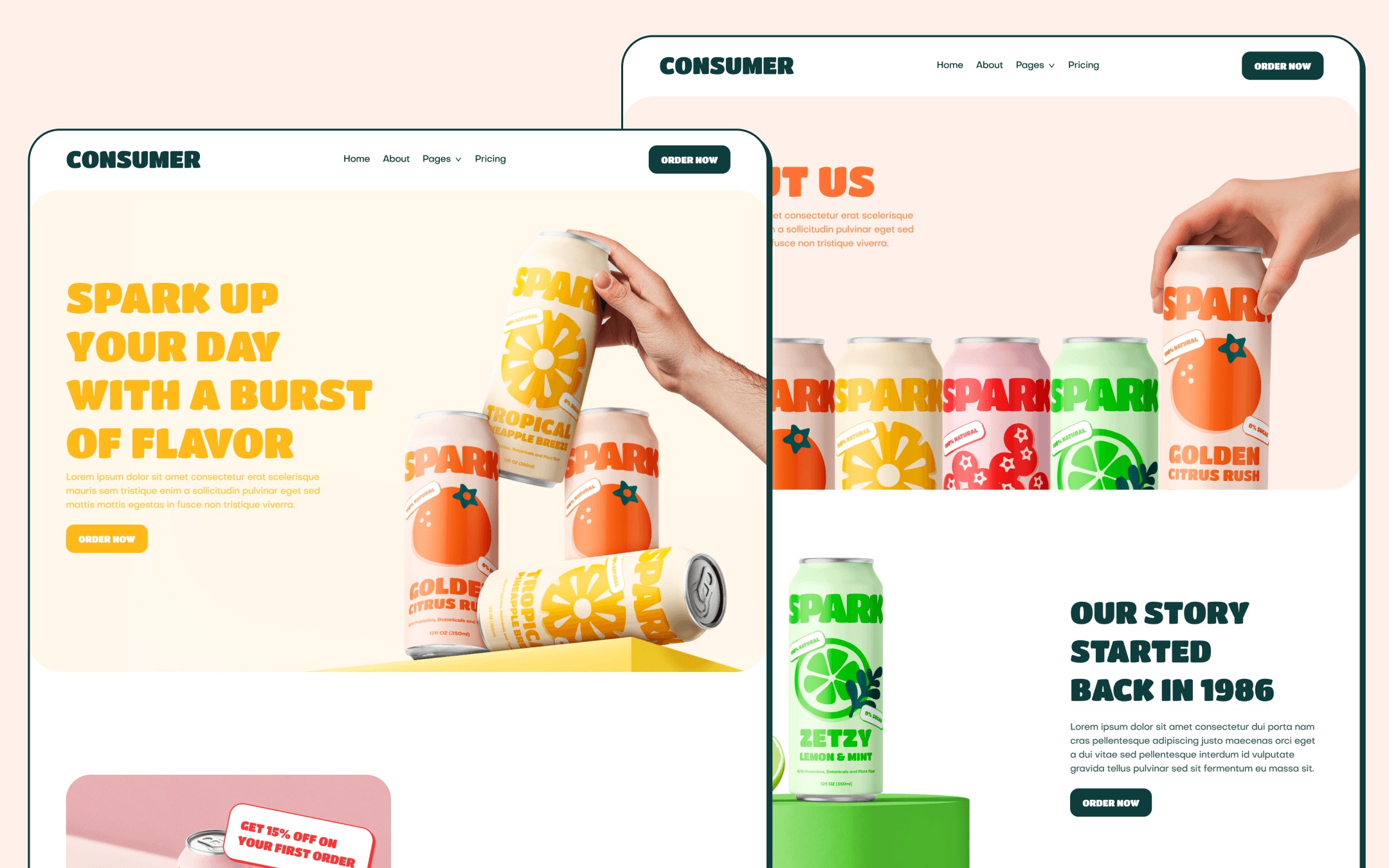 Consumer Template para Webflow