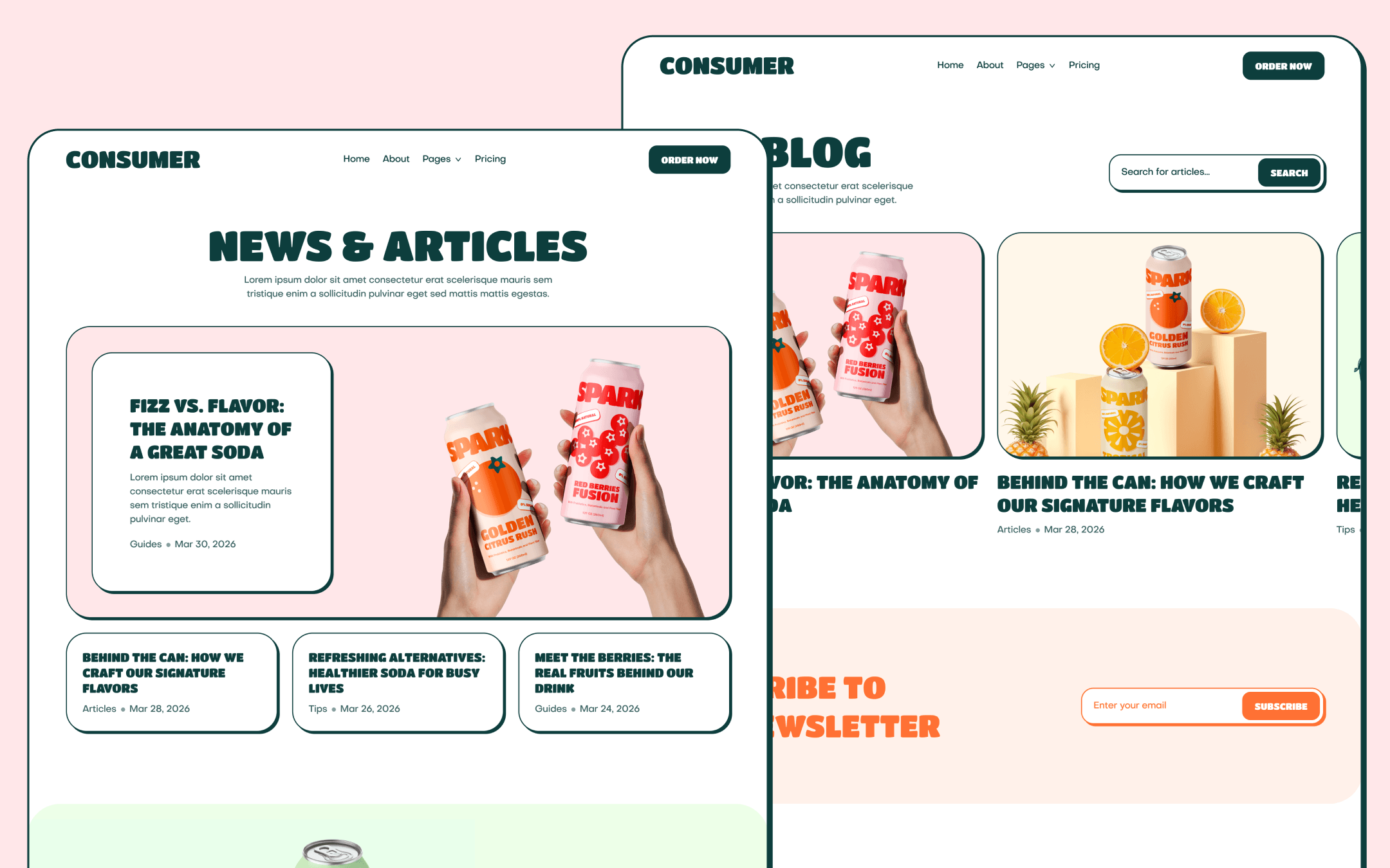 Consumer Template para Webflow