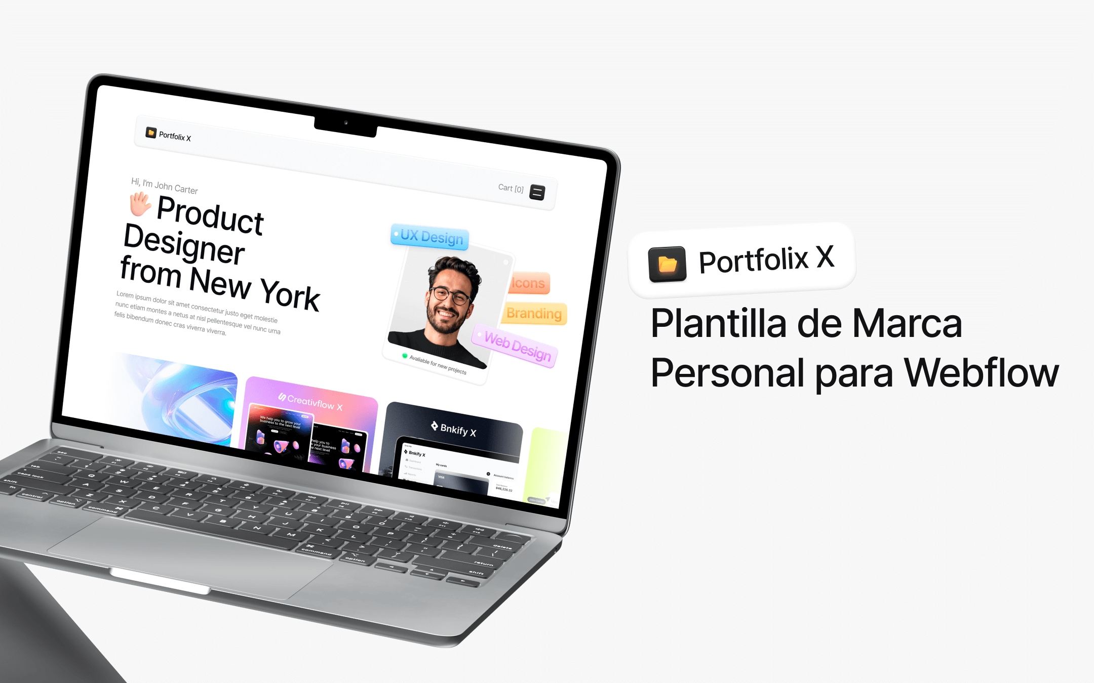Plantilla de Marca Personal para Webflow
