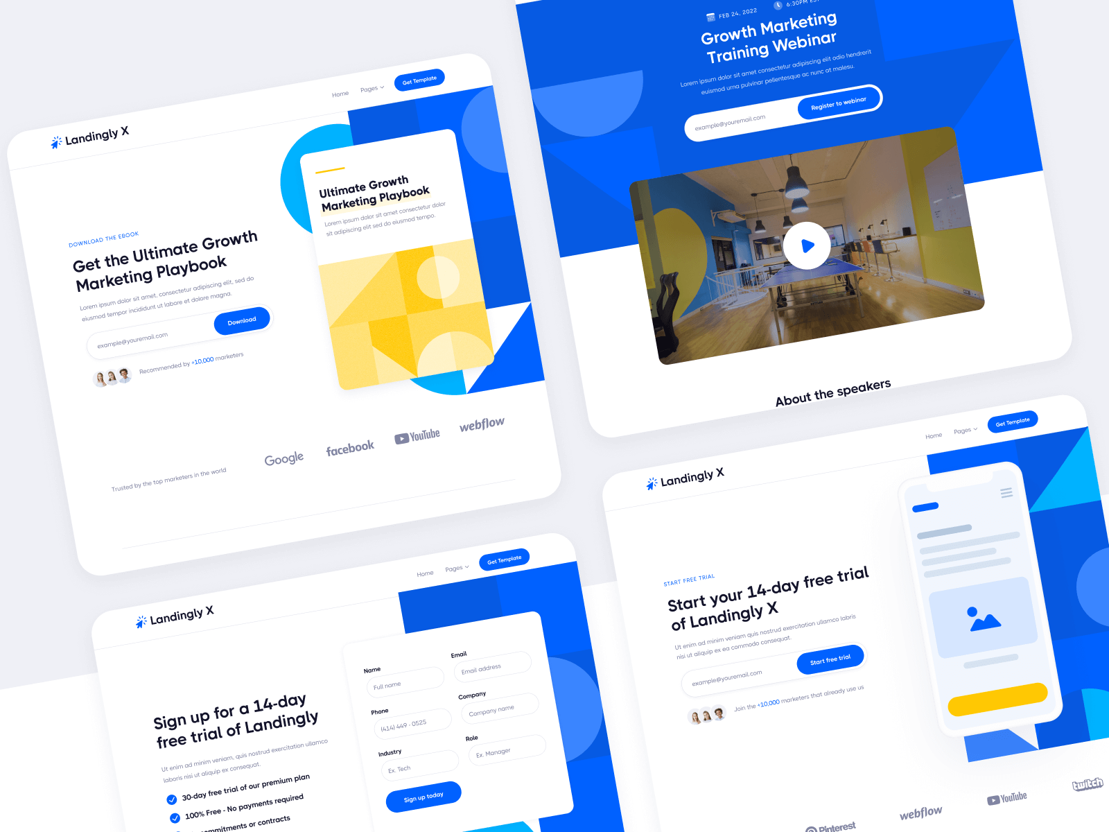 Plantilla para Webflow de Mercadotecnia